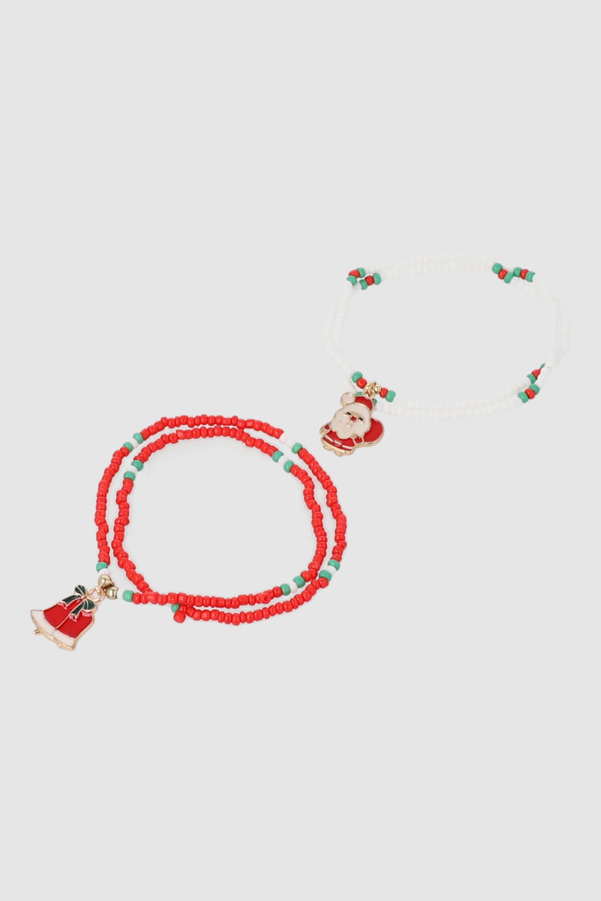 Collar 2 lineas navideño ROJO