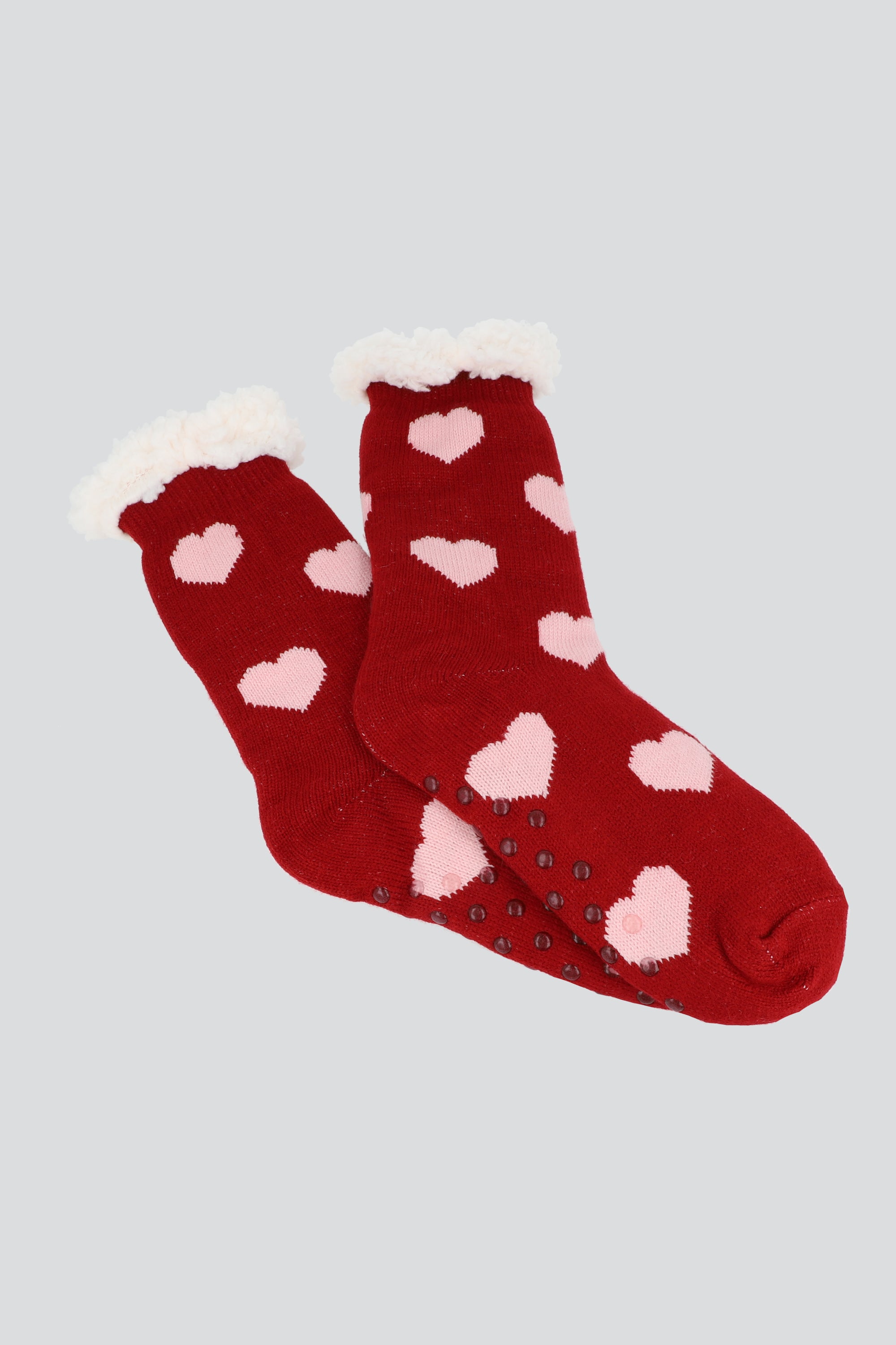 Pantucalceta Print Corazones ROJO COMBO