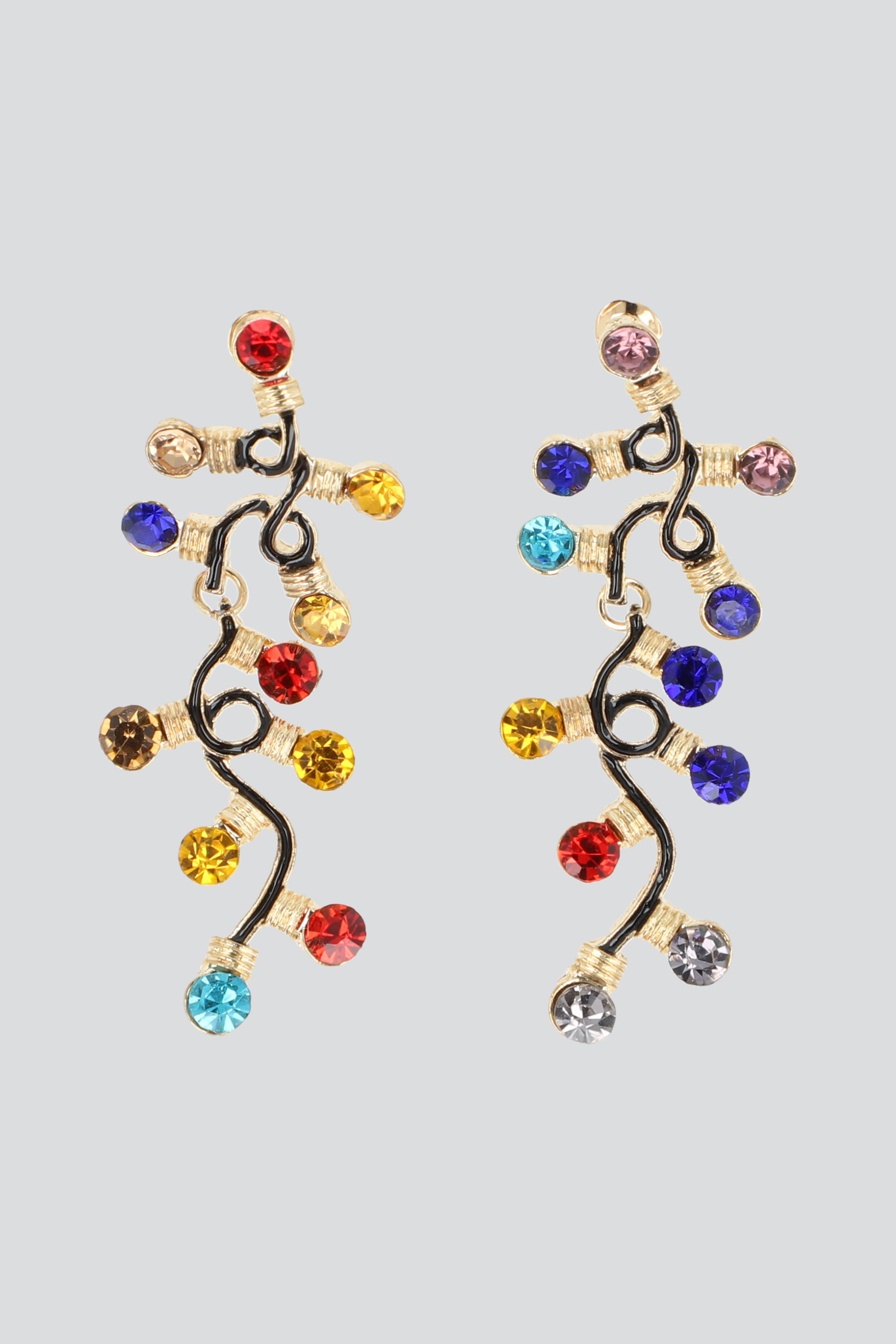 ARETES LUCES NAVIDEÑAS ORO