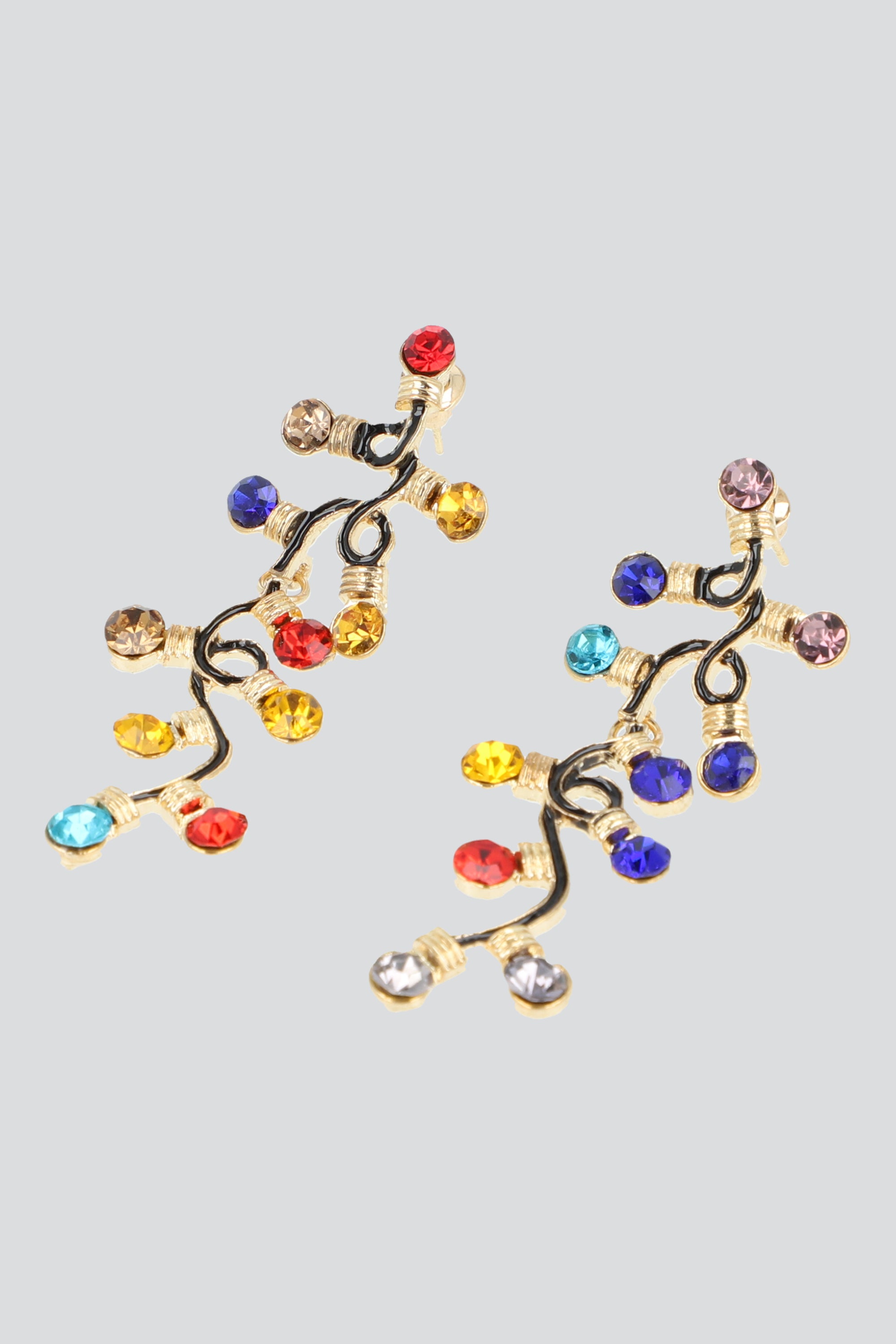 ARETES LUCES NAVIDEÑAS ORO