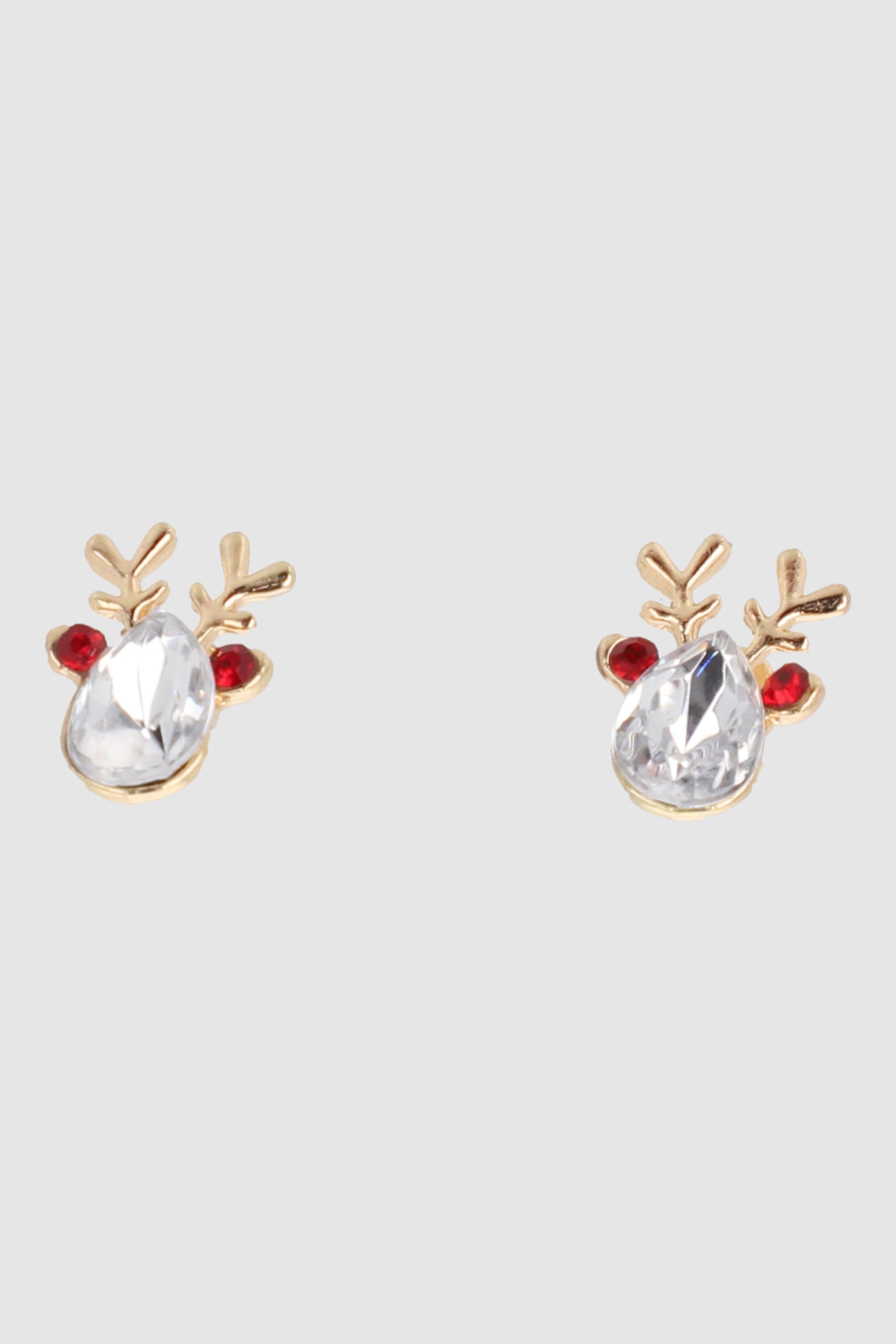 Aretes reno cristal ORO