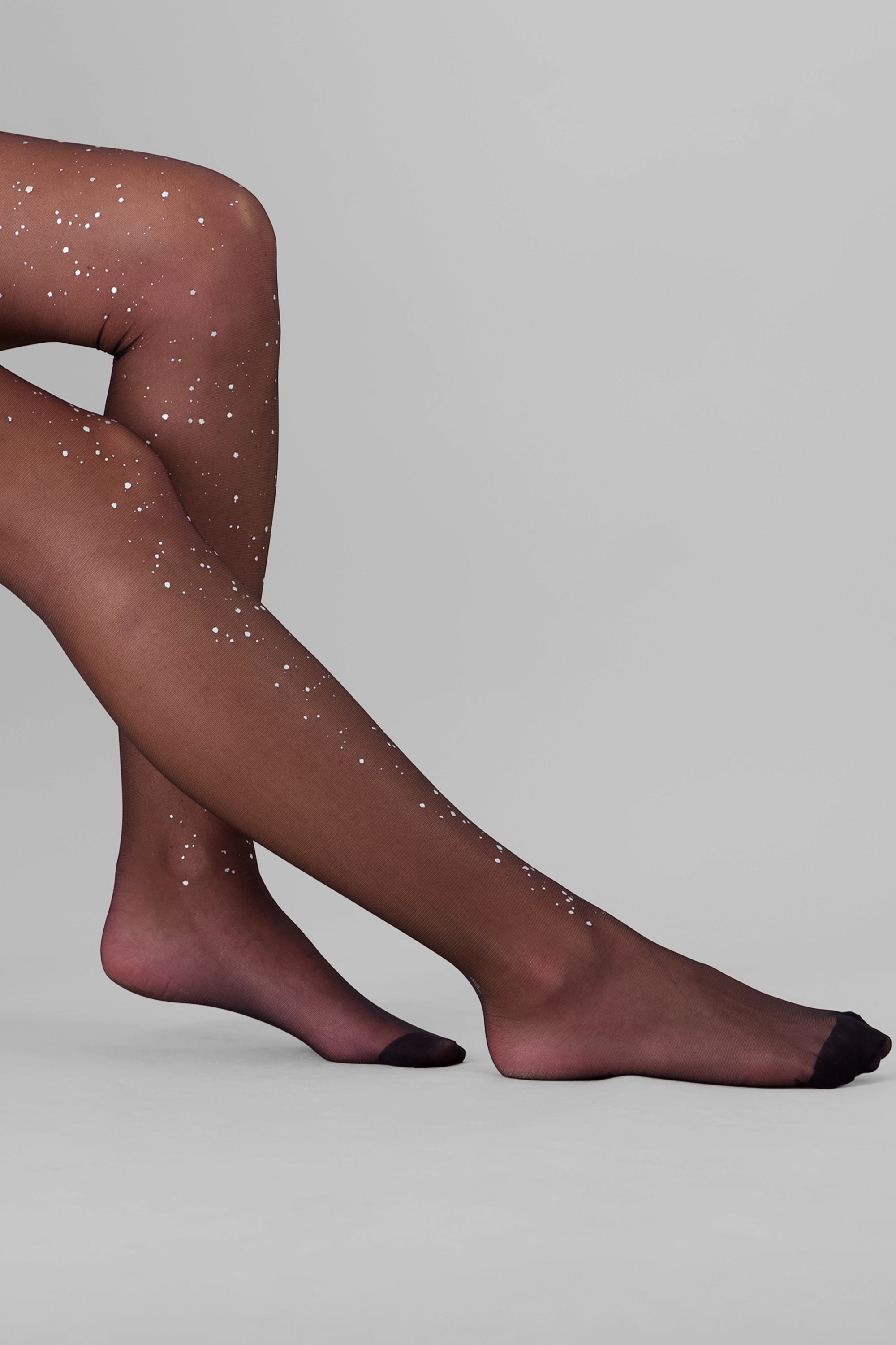 MEDIAS DETALLE FOIL NEGRO