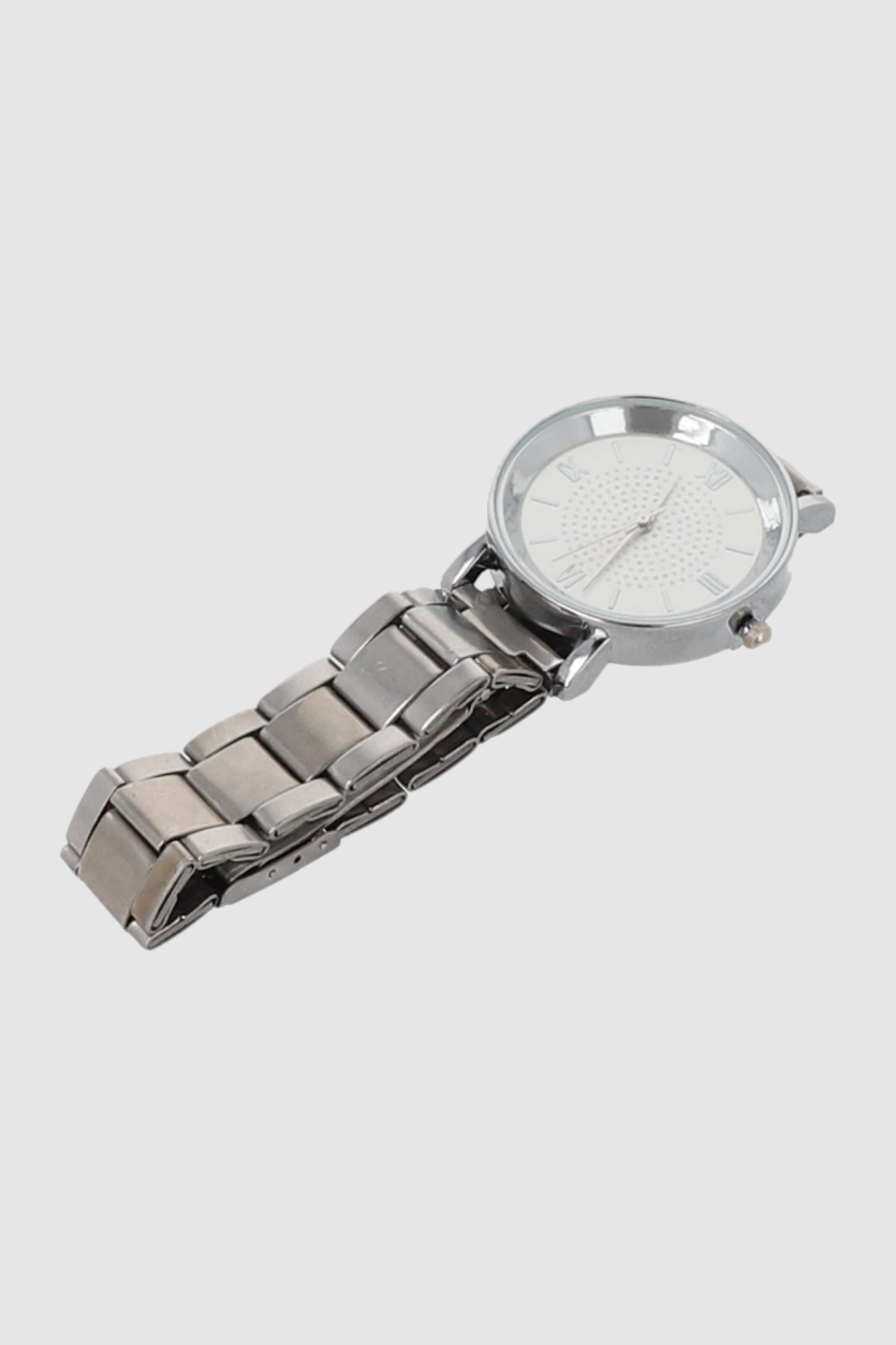 RELOJ METAL CARA COLOR PLATA