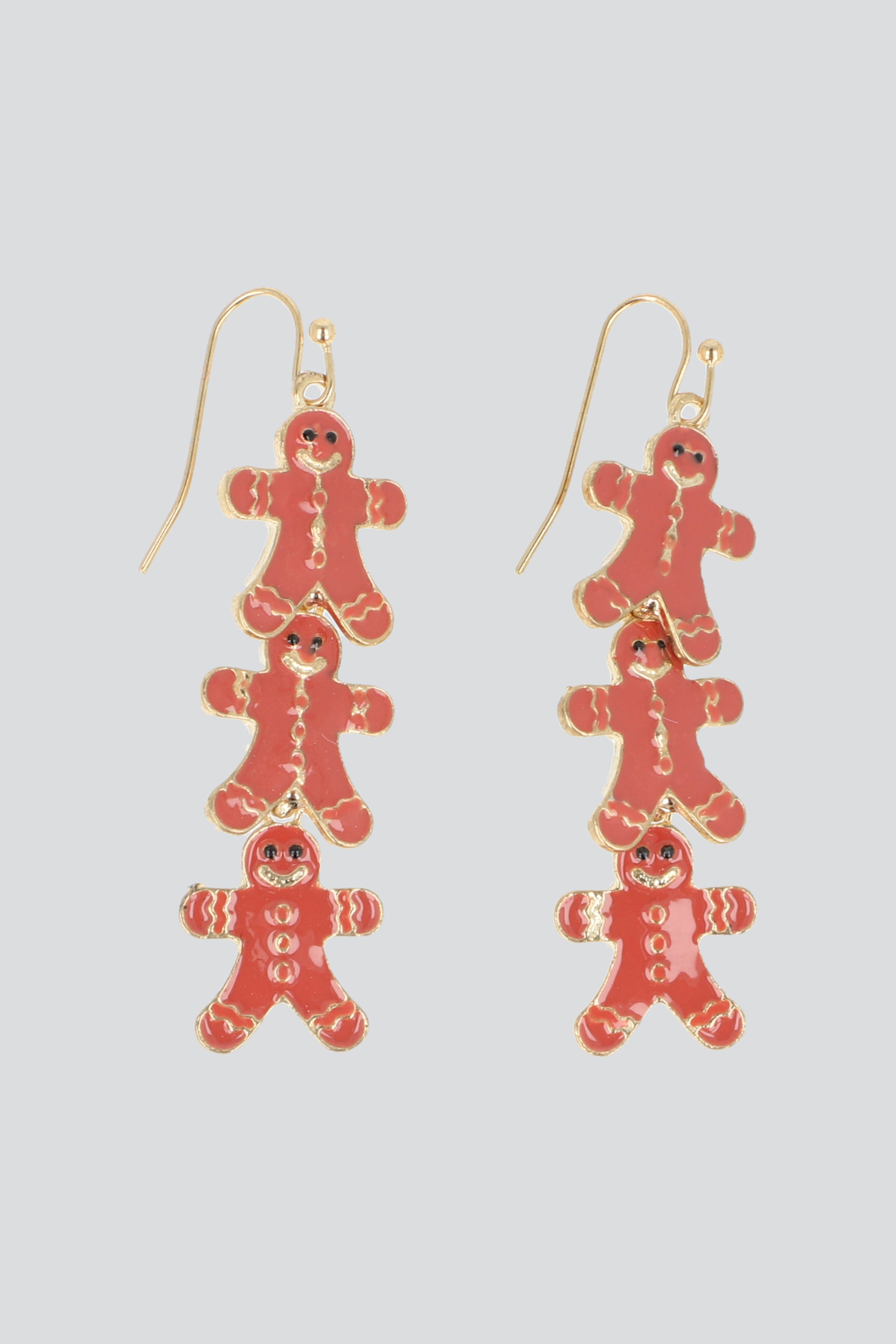 Aretes 3 galletas navideñas CAFE