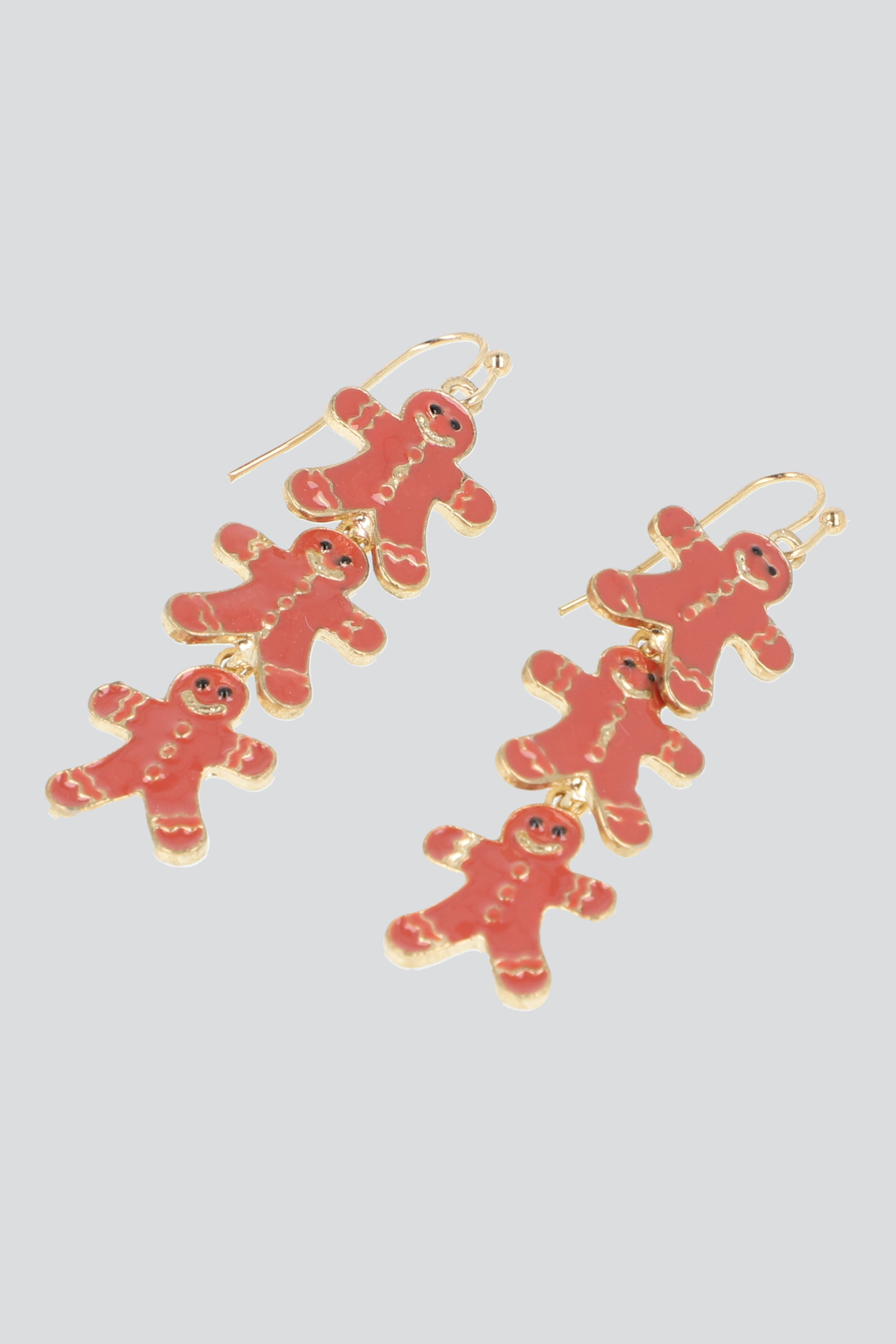 Aretes 3 galletas navideñas CAFE