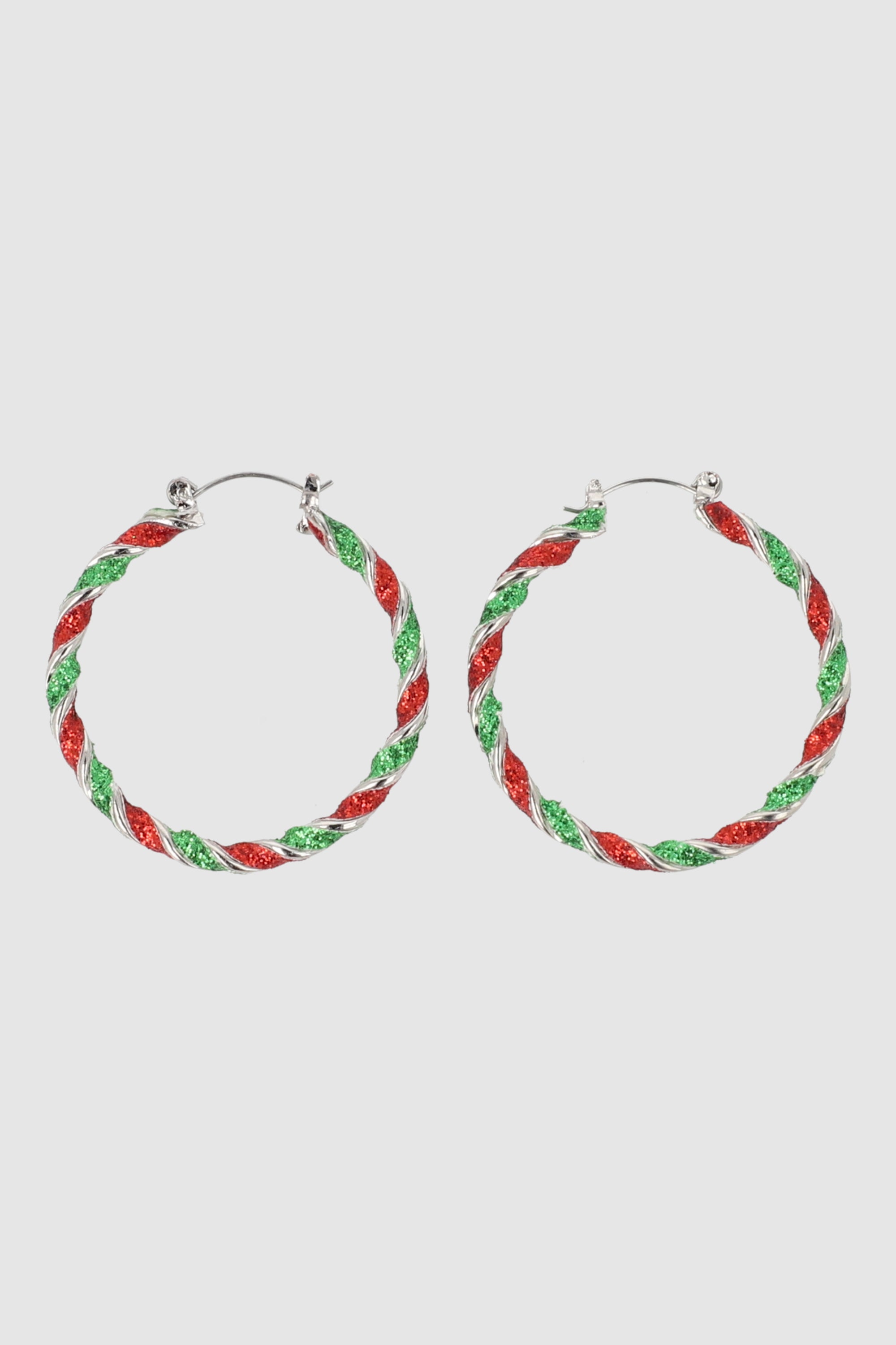 ARRACADAS TWIST GLITTER ROJO COMBO