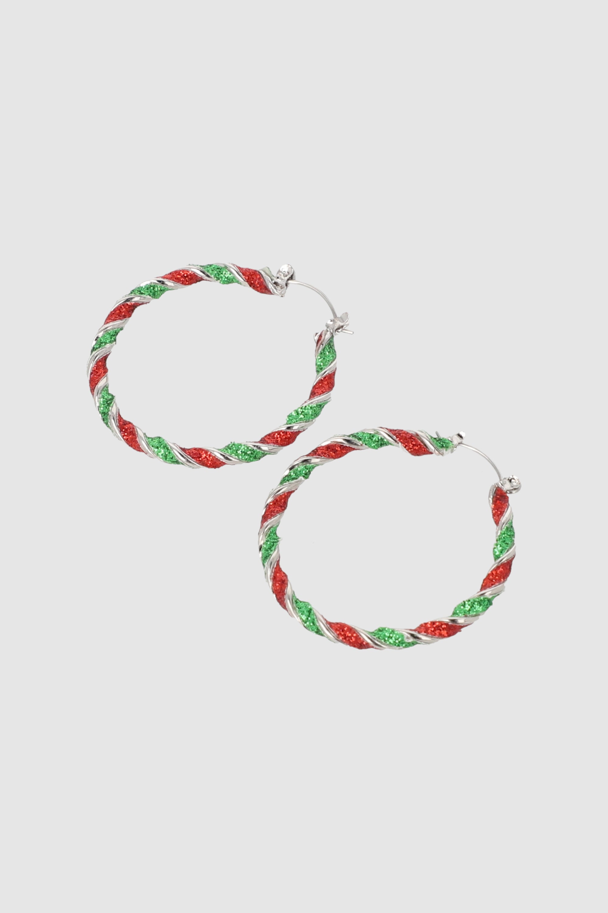 ARRACADAS TWIST GLITTER ROJO COMBO