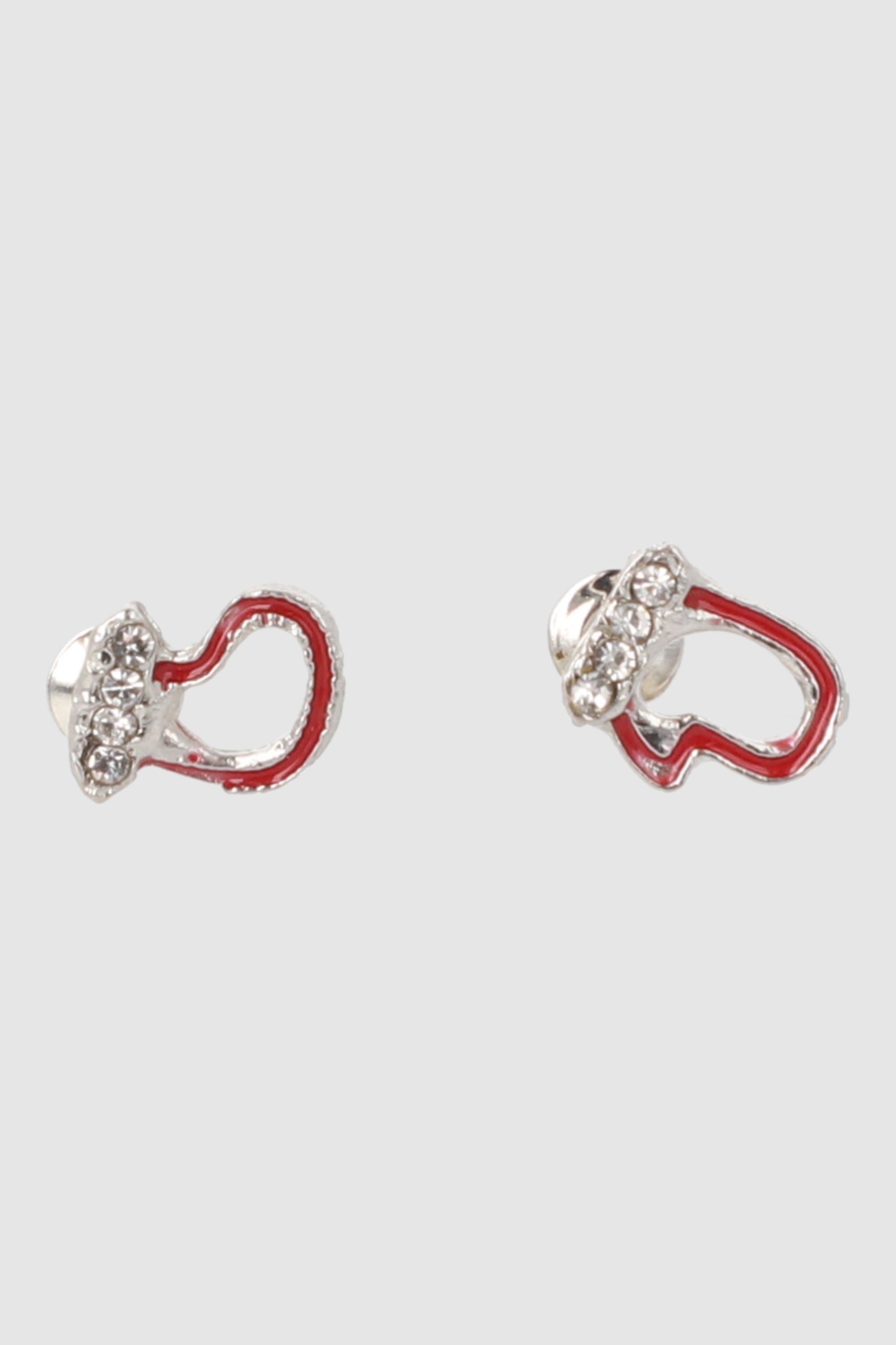 Aretes bota guante navideño PLATA