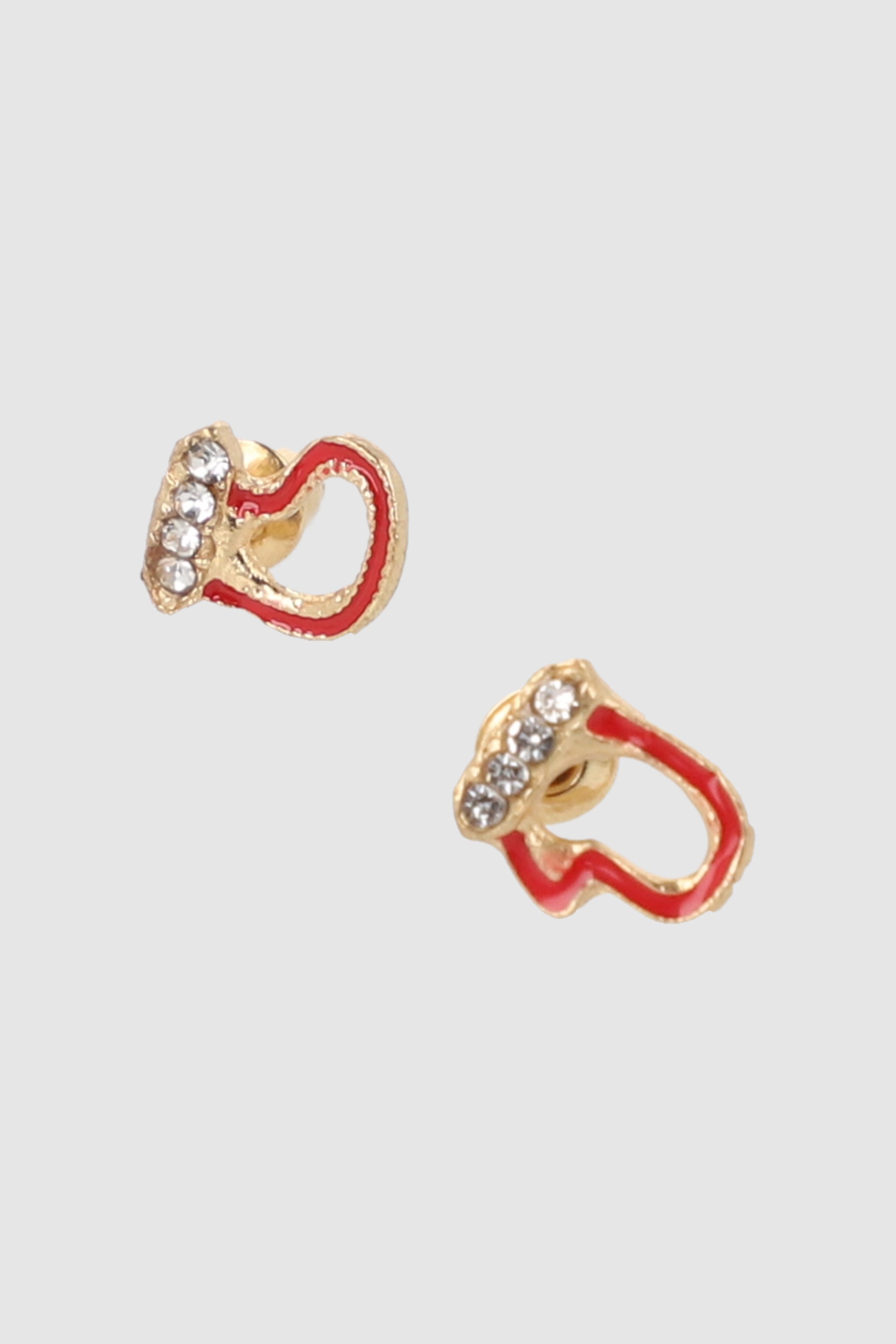 Aretes bota guante navideño ORO