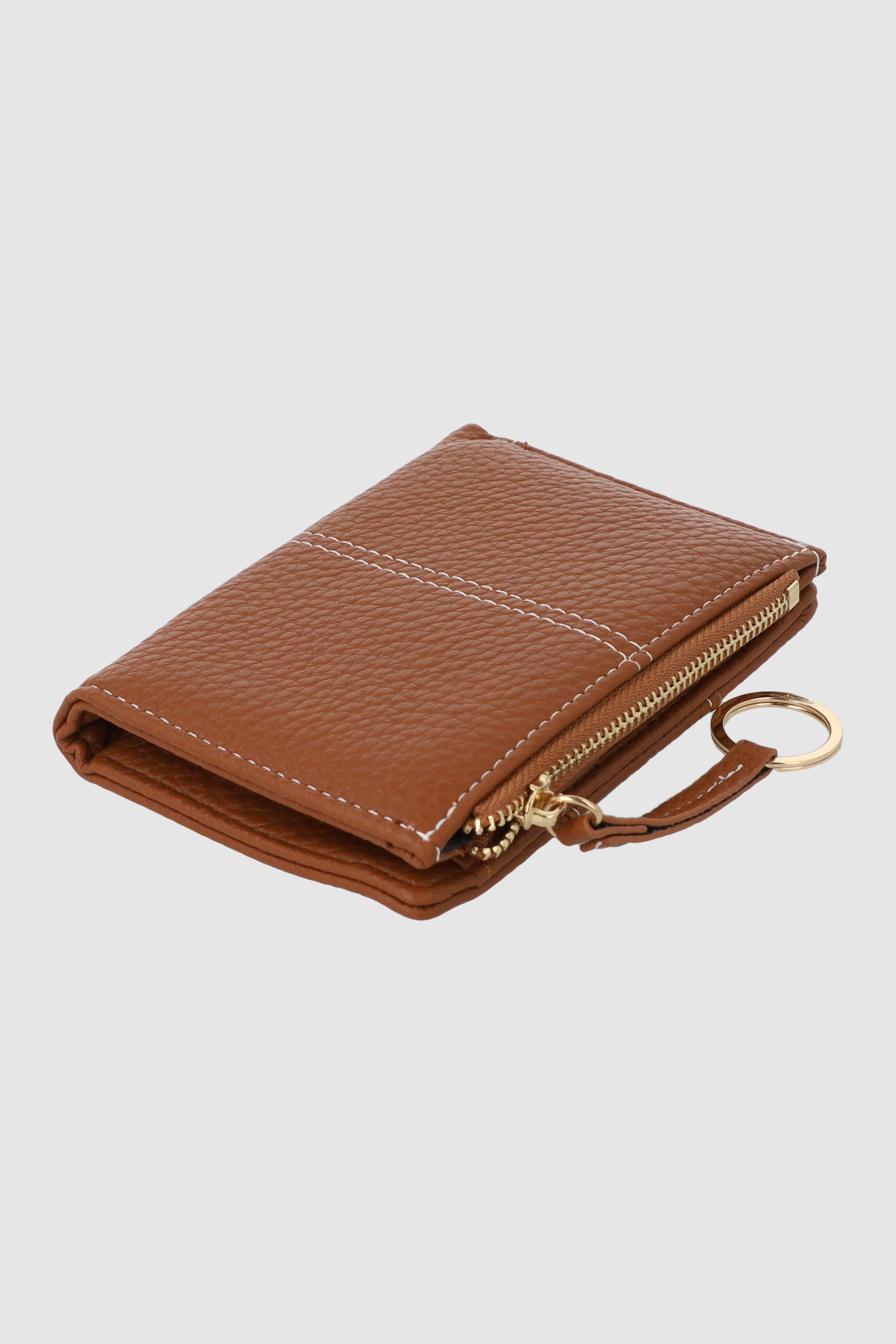 Cartera zipper cinta CAFE