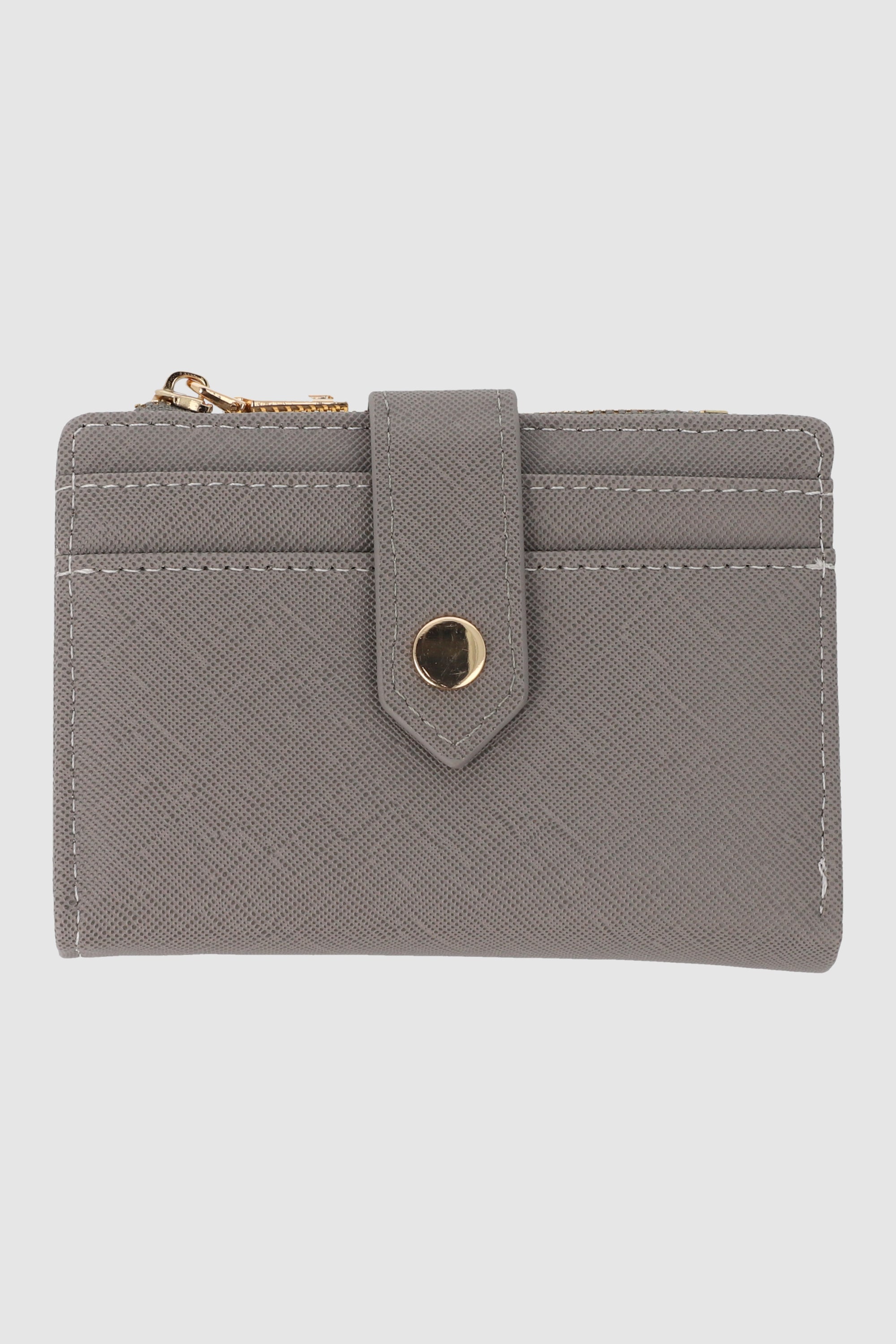 Cartera broche GRIS