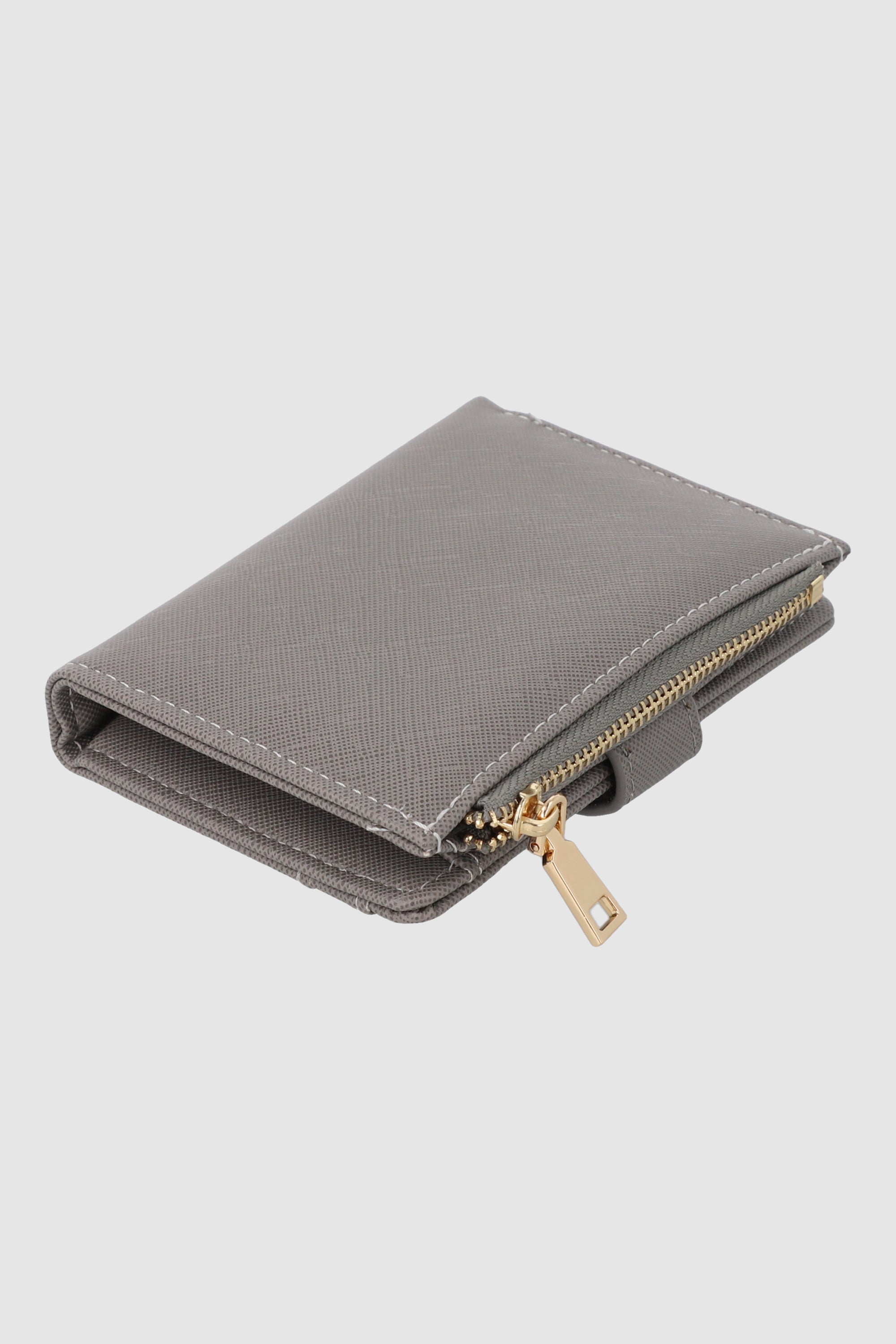 Cartera broche GRIS