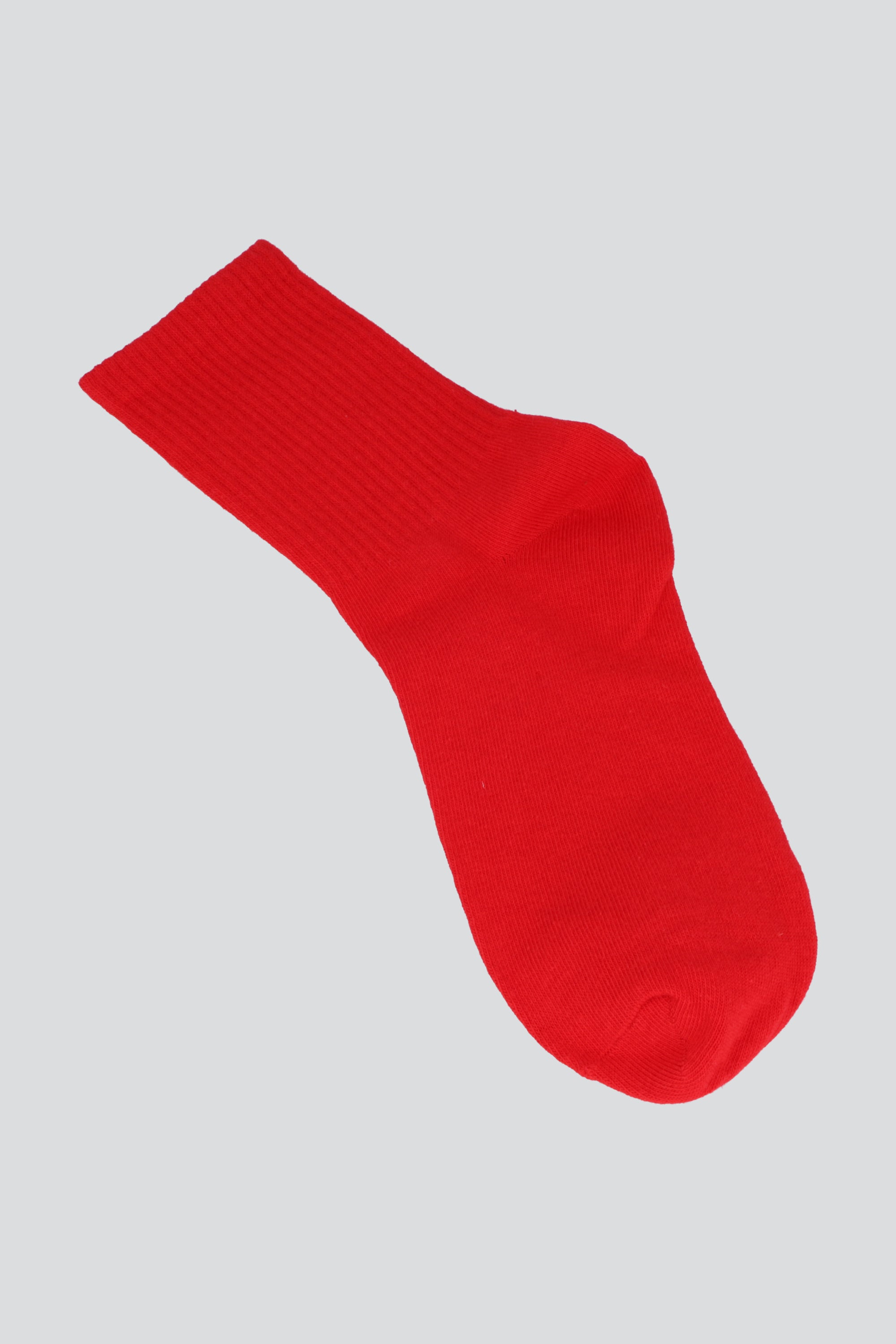 Calcetin sencillo rib ROJO
