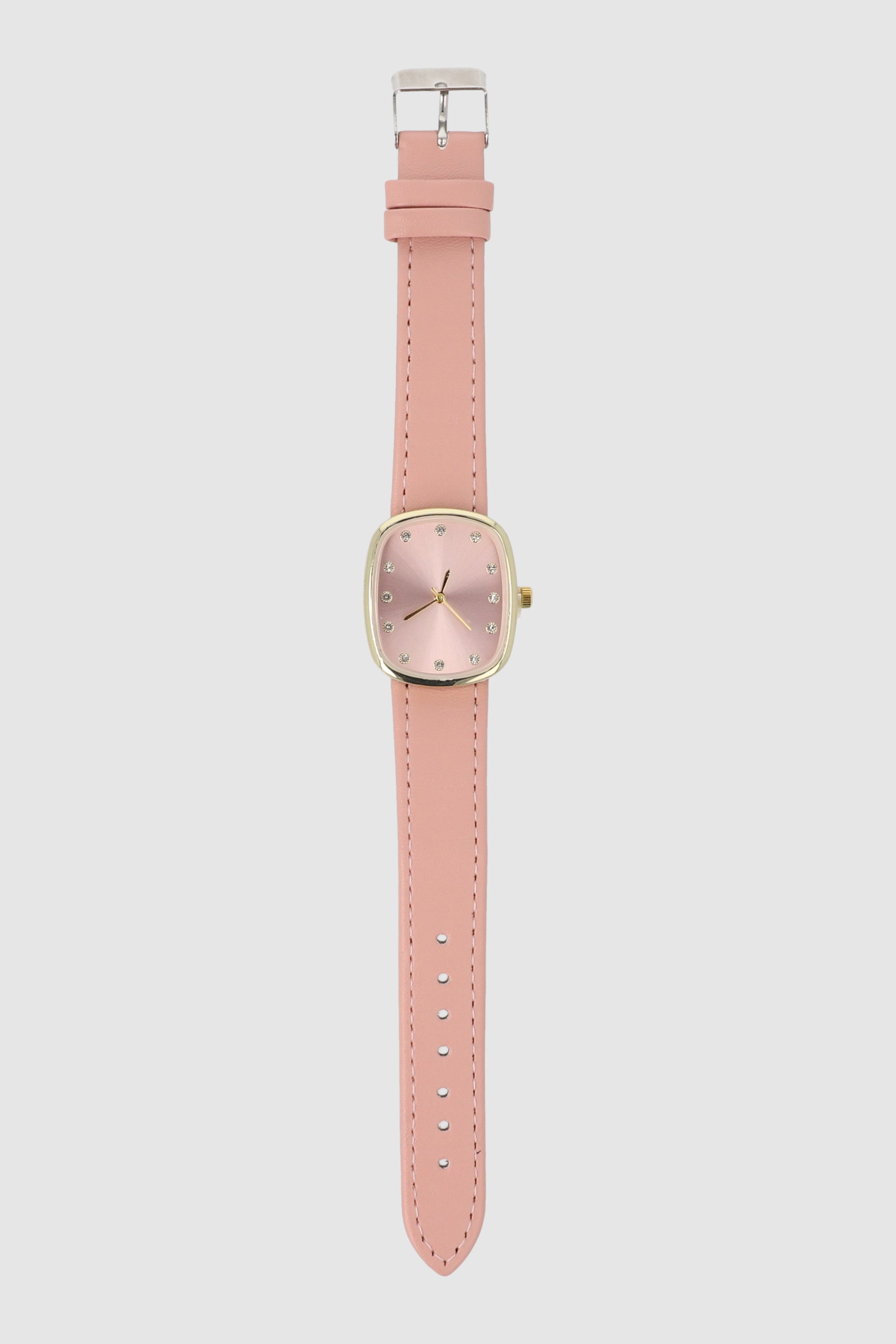 Reloj cara metalica ROSA