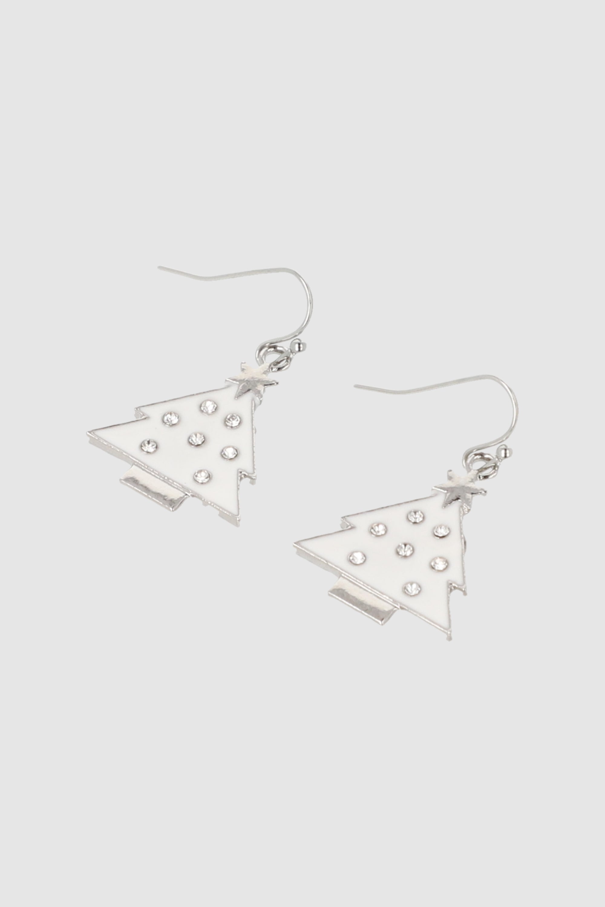 Aretes arbol navideño PLATA
