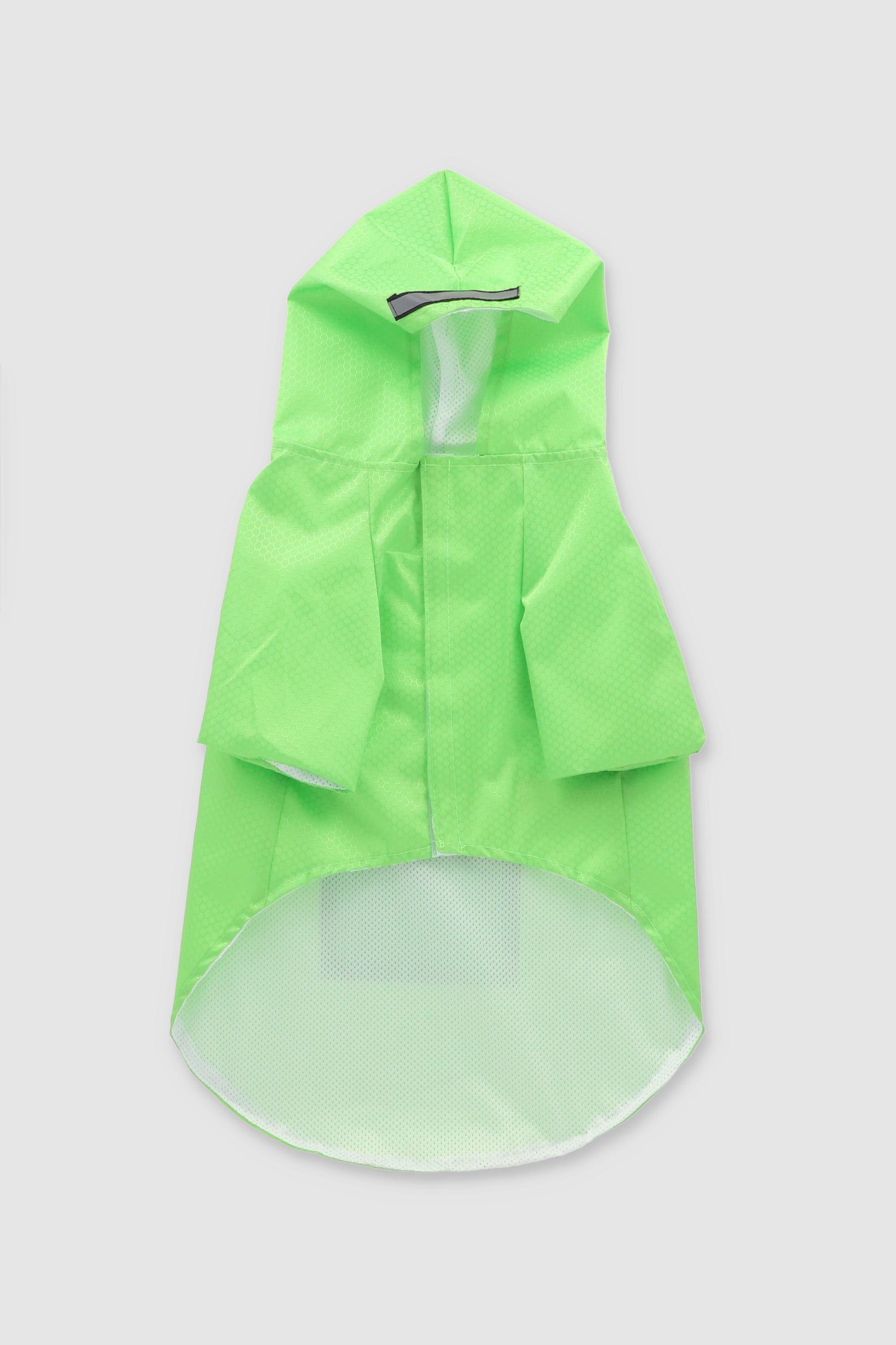 Impermeable con capucha para mascota VERDE