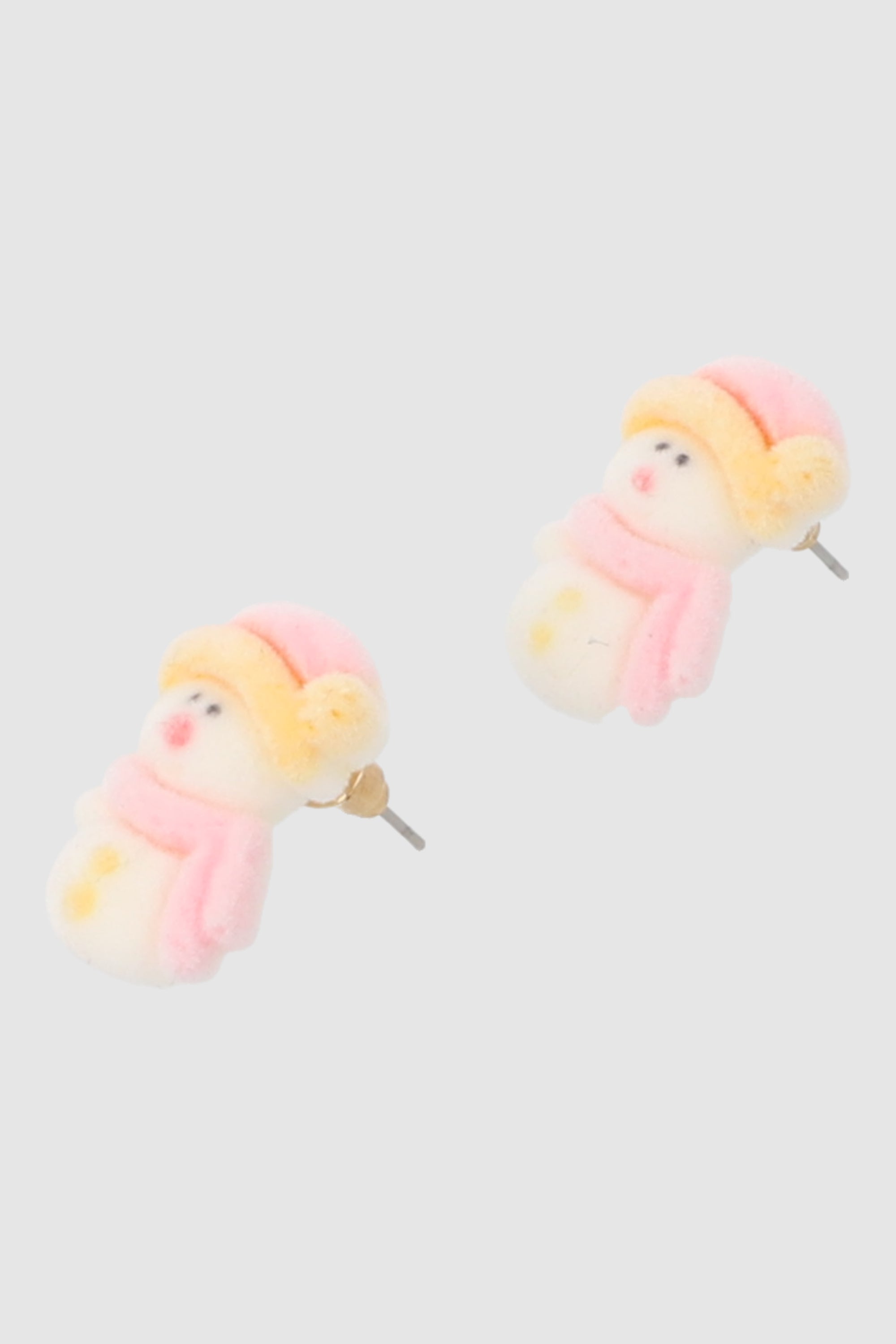 Aretes de muñeco de nieve ROSA