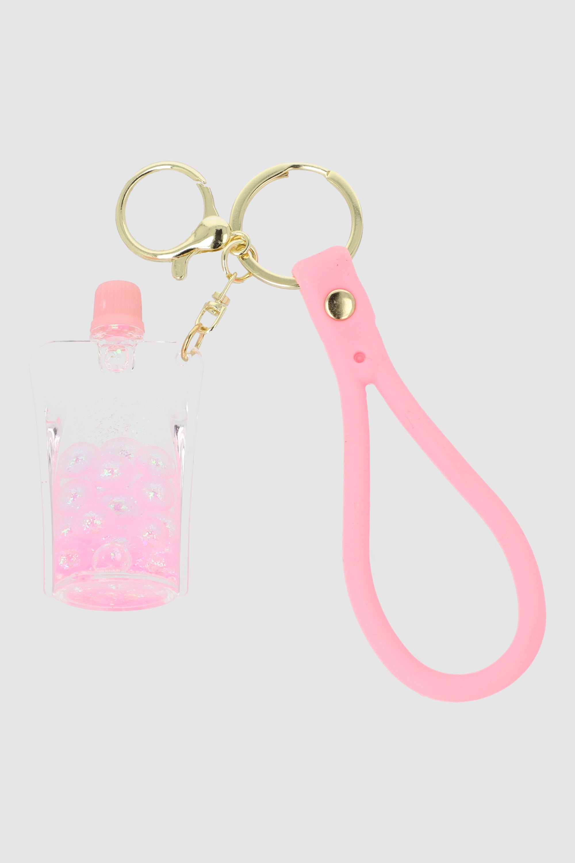 Llavero bebida bolsita ROSA