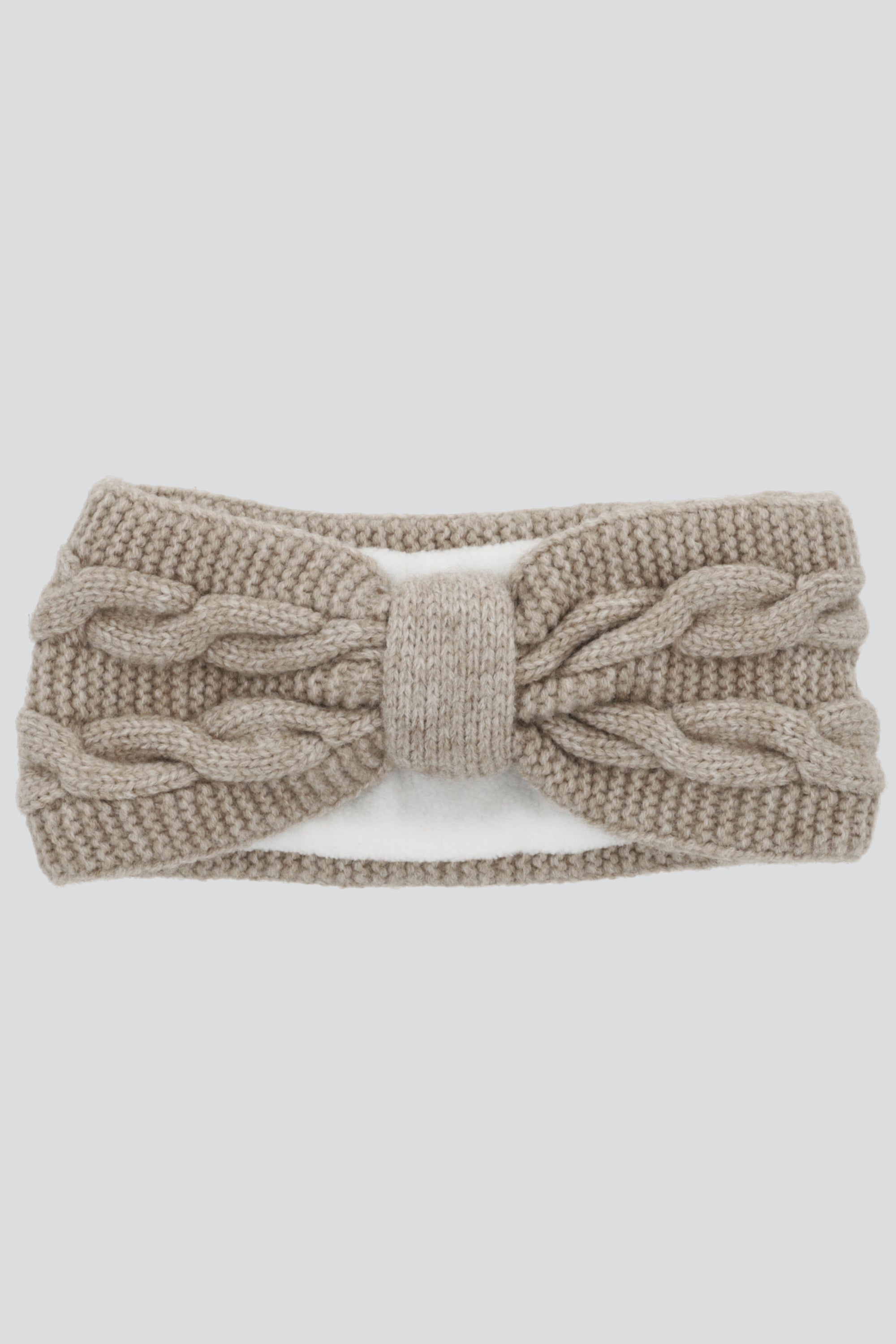 Valerina tejida moño sherpa TAUPE