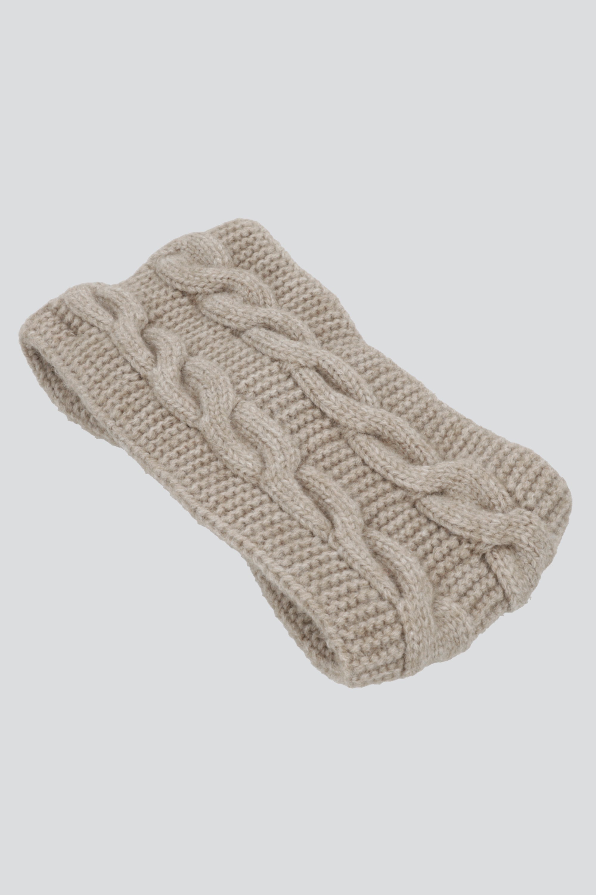 Valerina tejida moño sherpa TAUPE