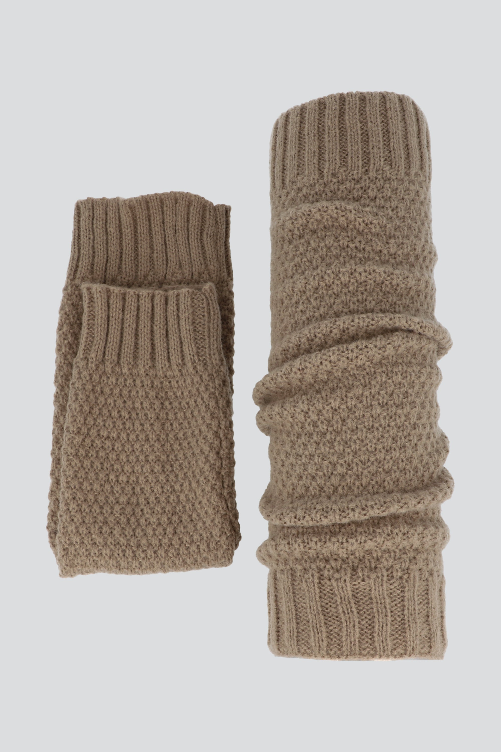 Calentadores textura tejido BEIGE