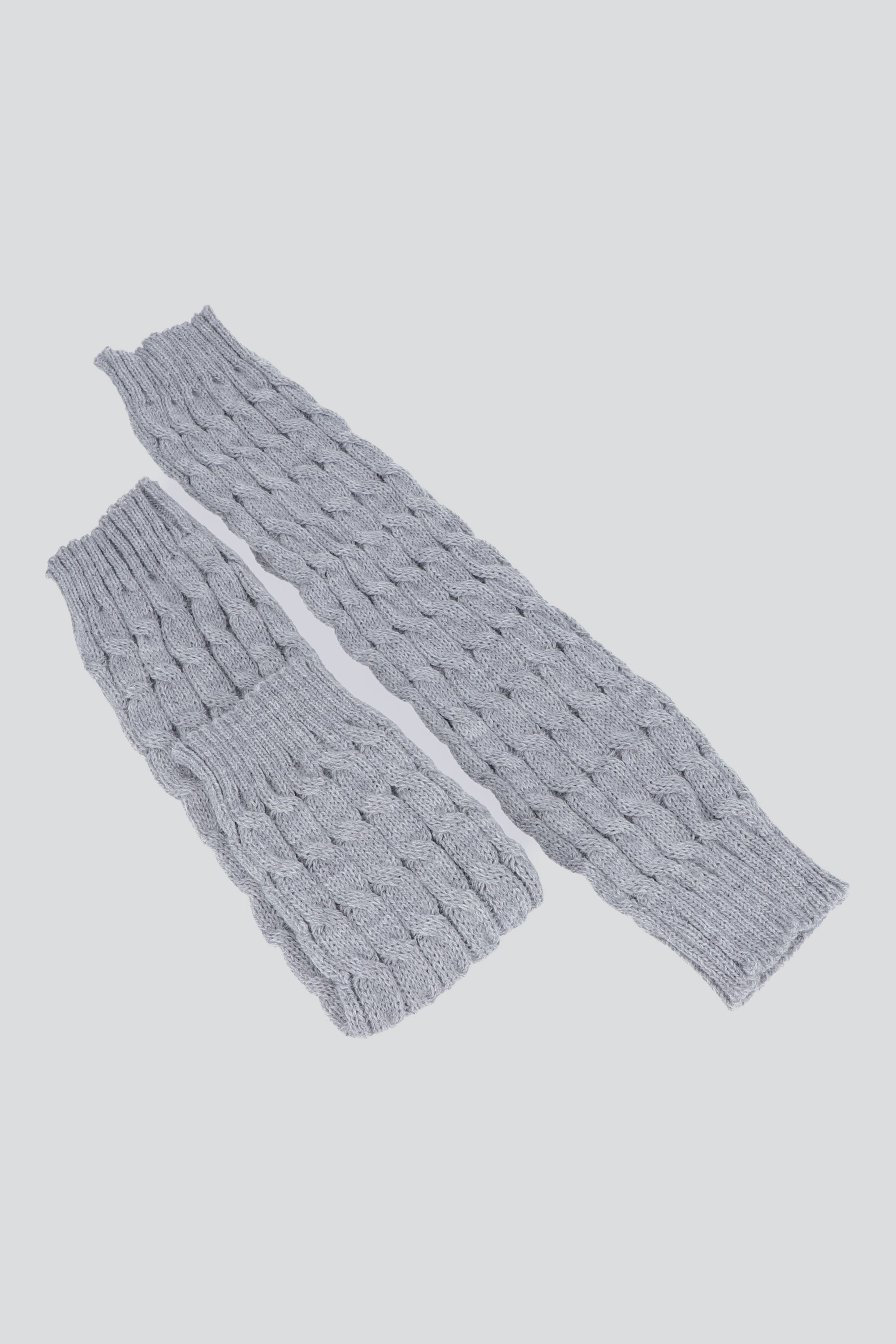 Calentadores trenza color GRIS