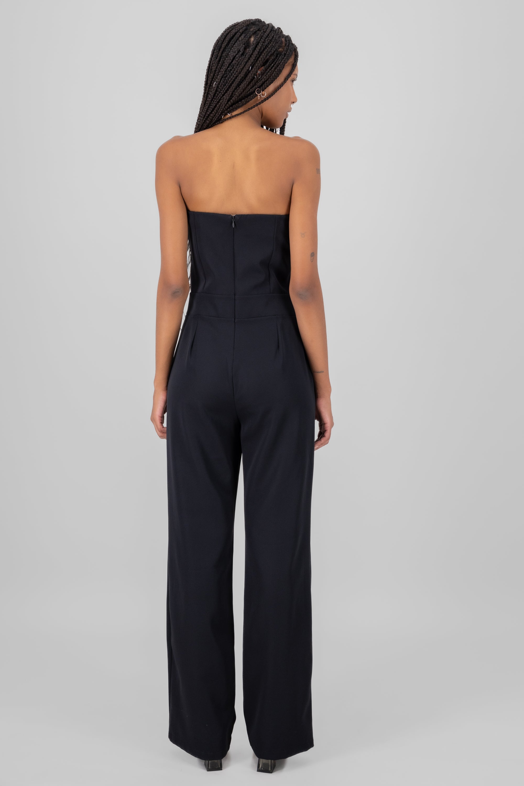 Jumpsuit strapples detalle cinturon NEGRO