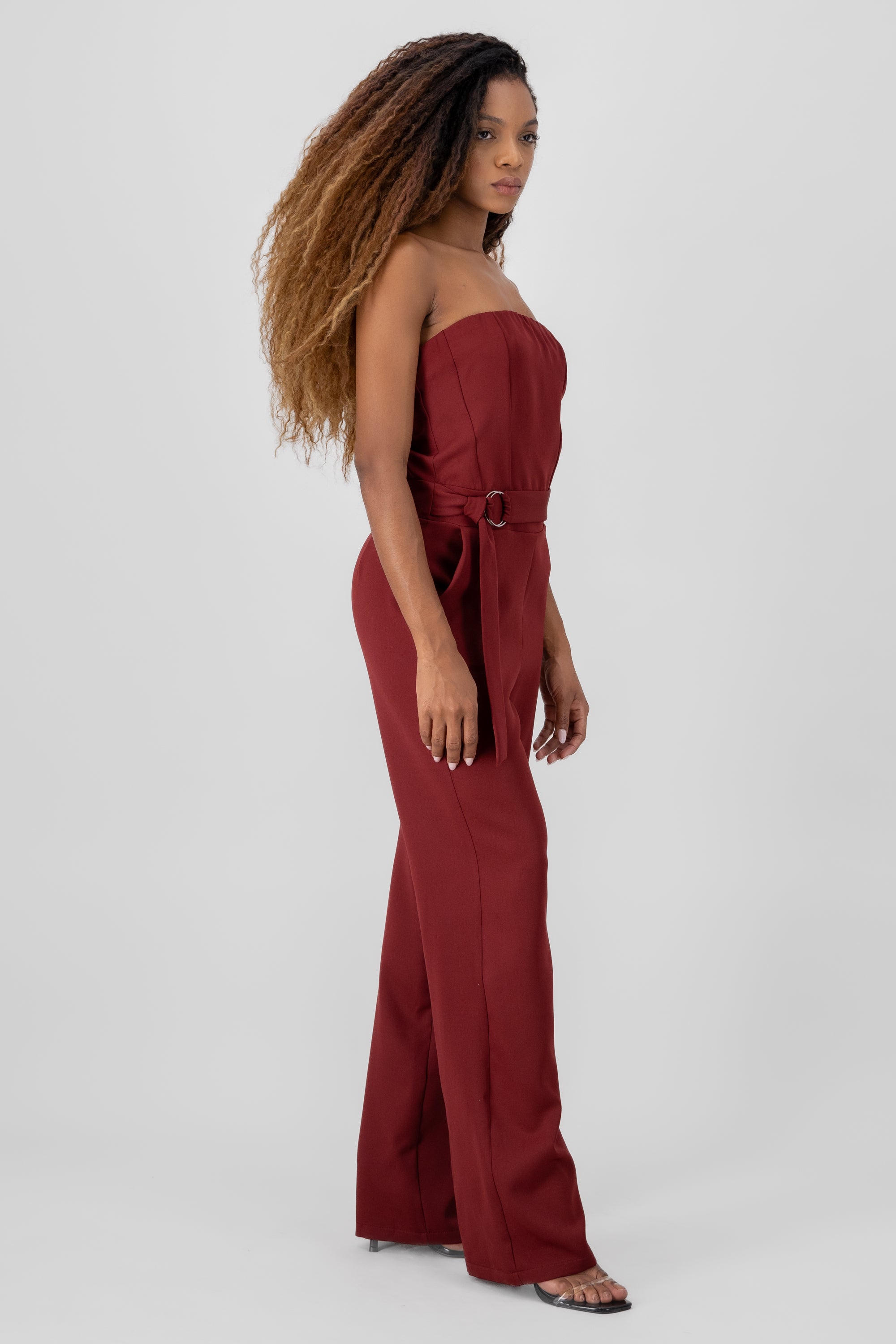 Jumpsuit strapples detalle cinturon VINO