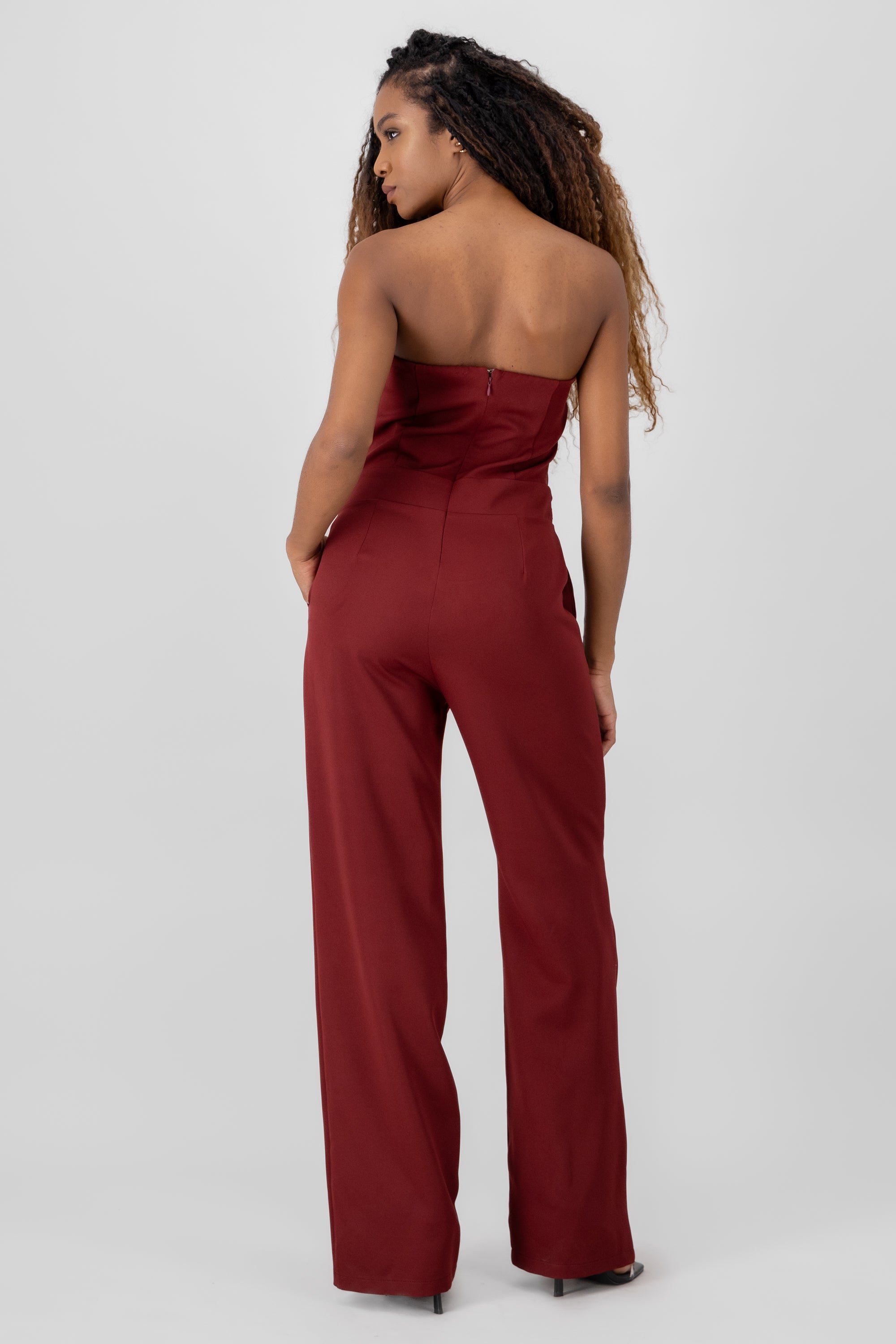 Jumpsuit strapples detalle cinturon VINO