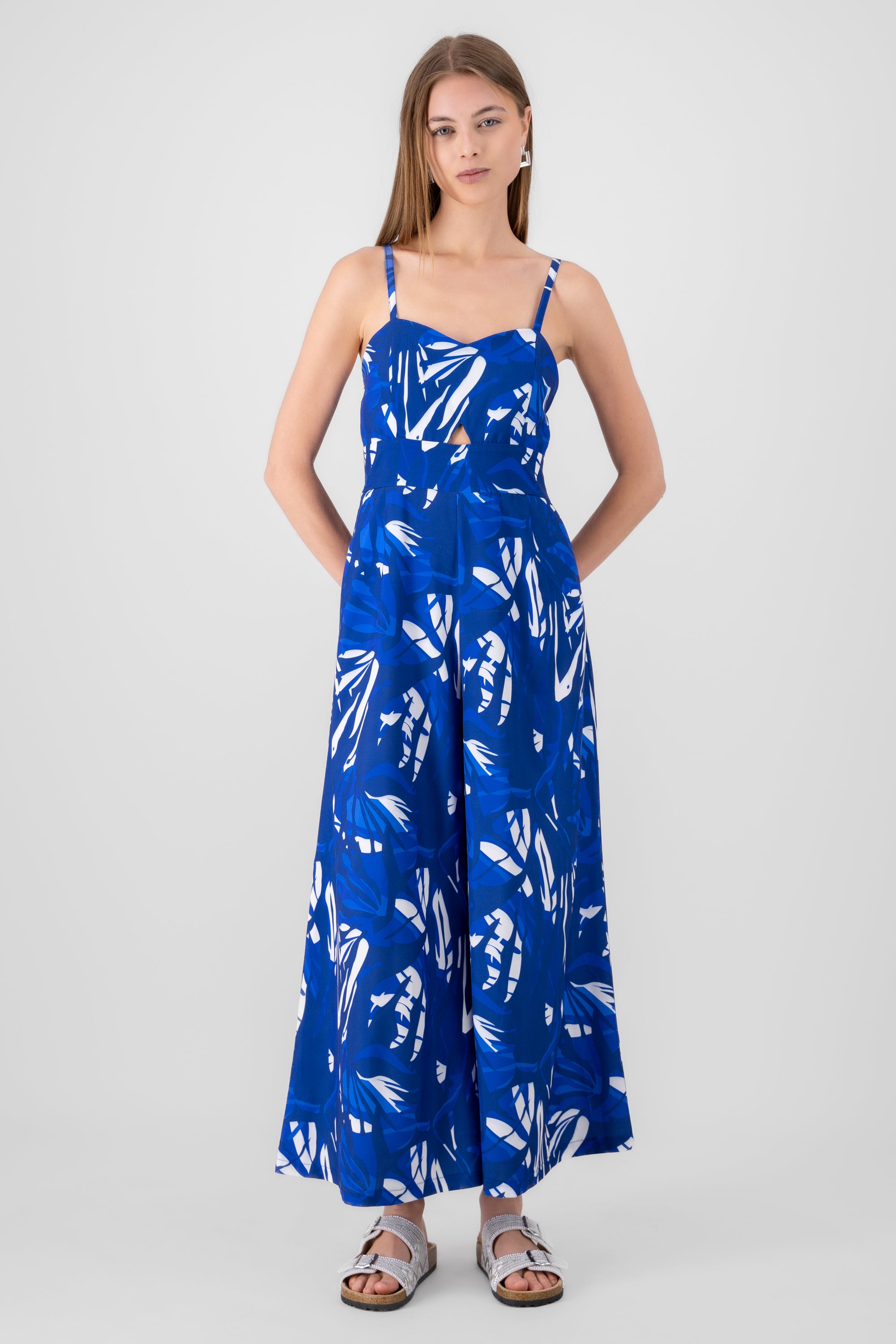 Jumpsuit Estampado Tropical AZUL COMBO