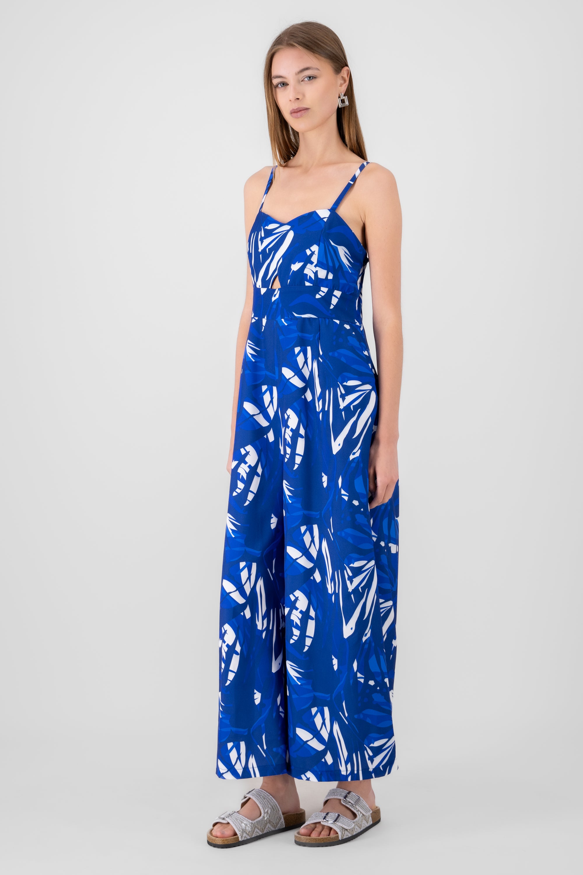 Jumpsuit Estampado Tropical AZUL COMBO