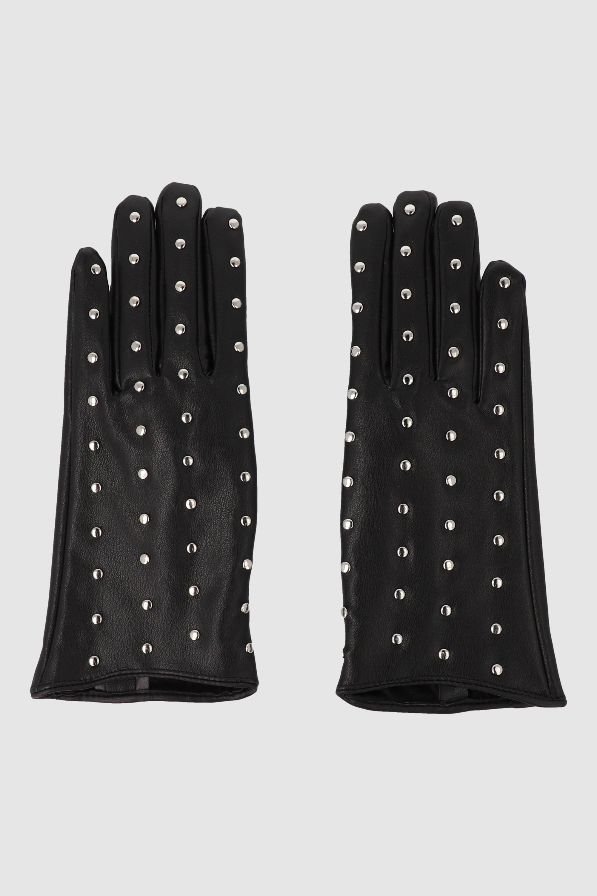 Guante efecto piel studs NEGRO