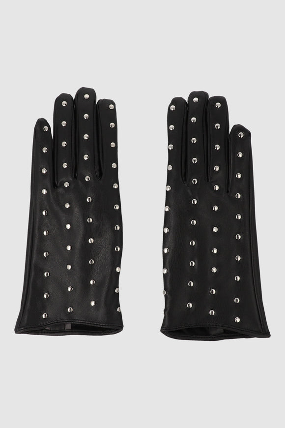 Guante efecto piel studs