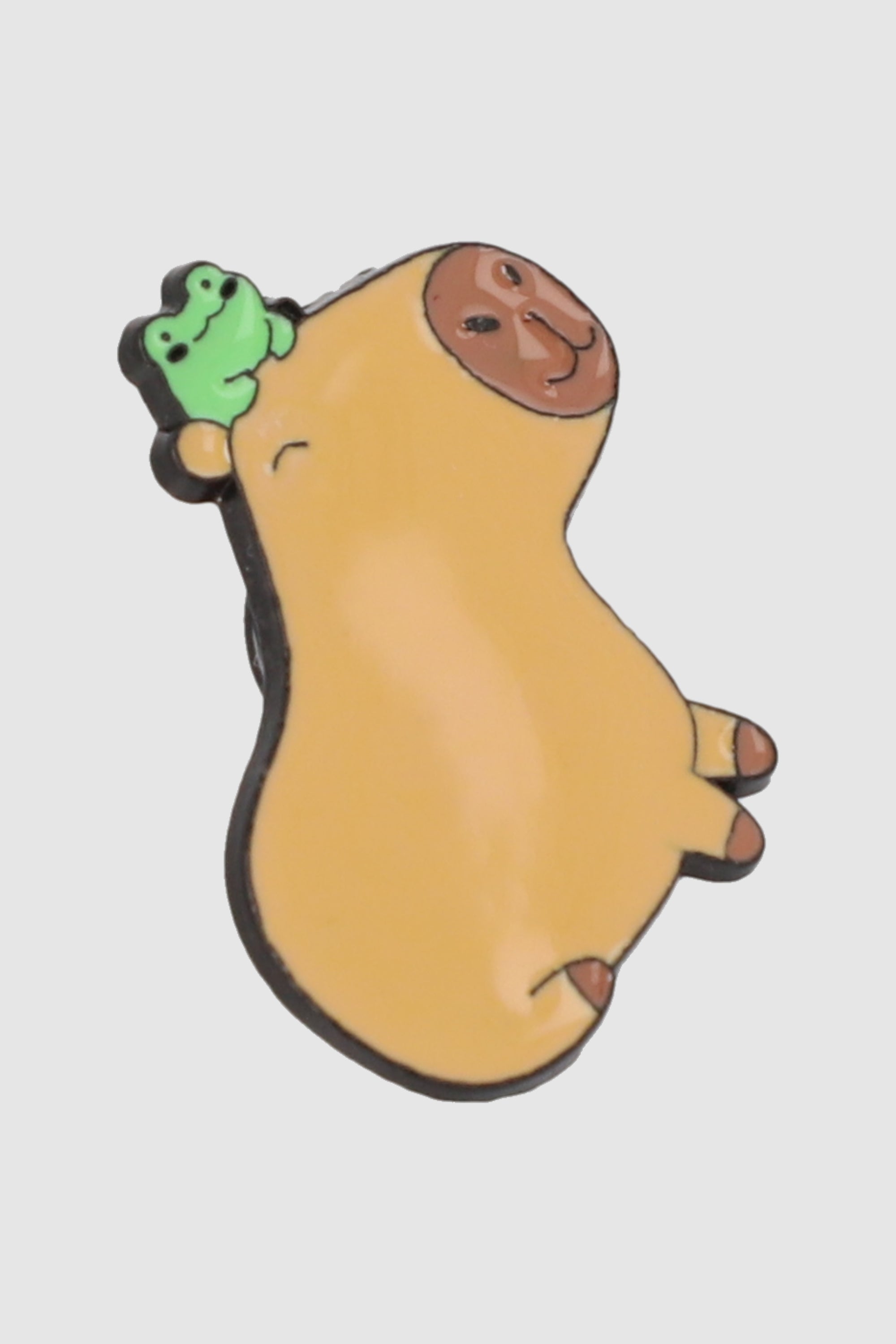 Pin capibara con ranita CAFE