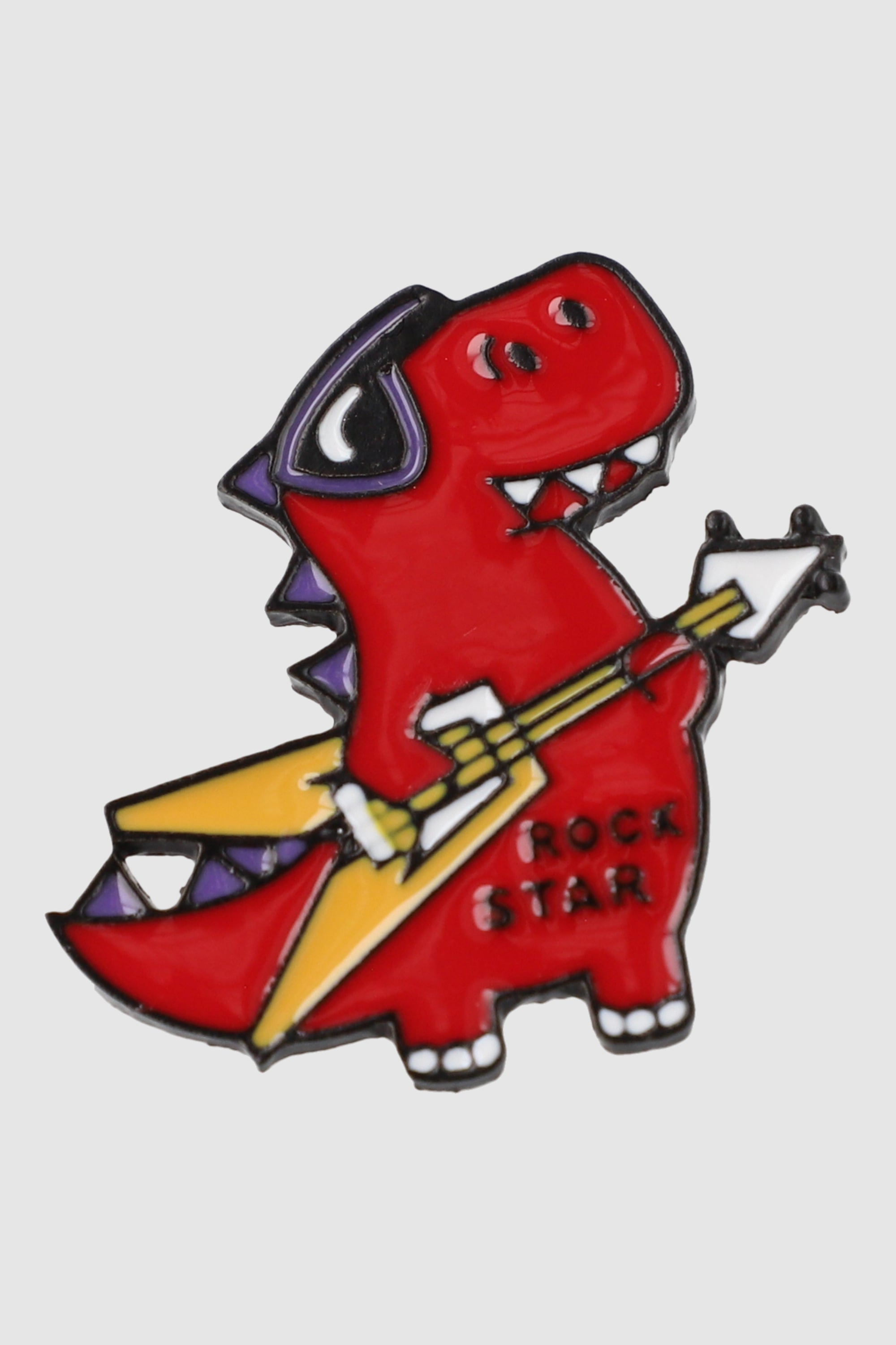 Pin dinosaurio rockstar ROJO