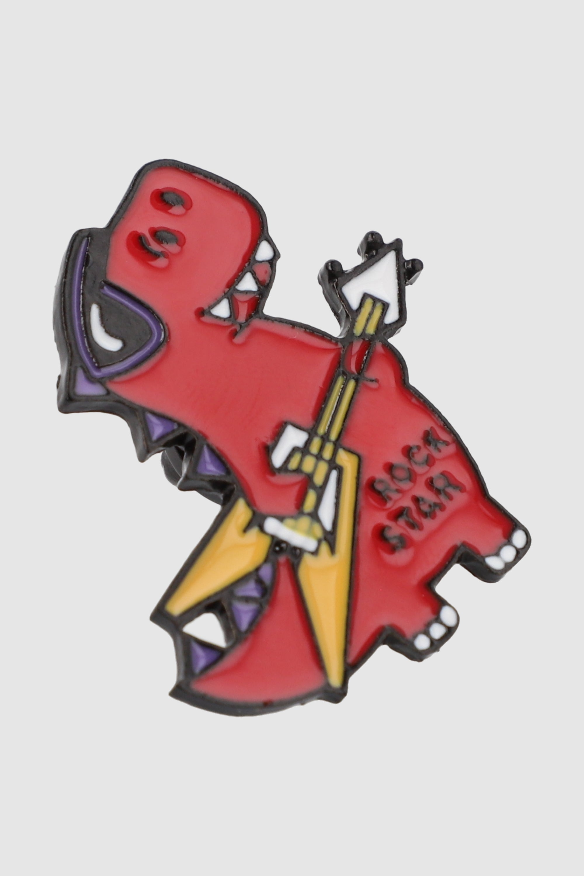 Pin dinosaurio rockstar ROJO