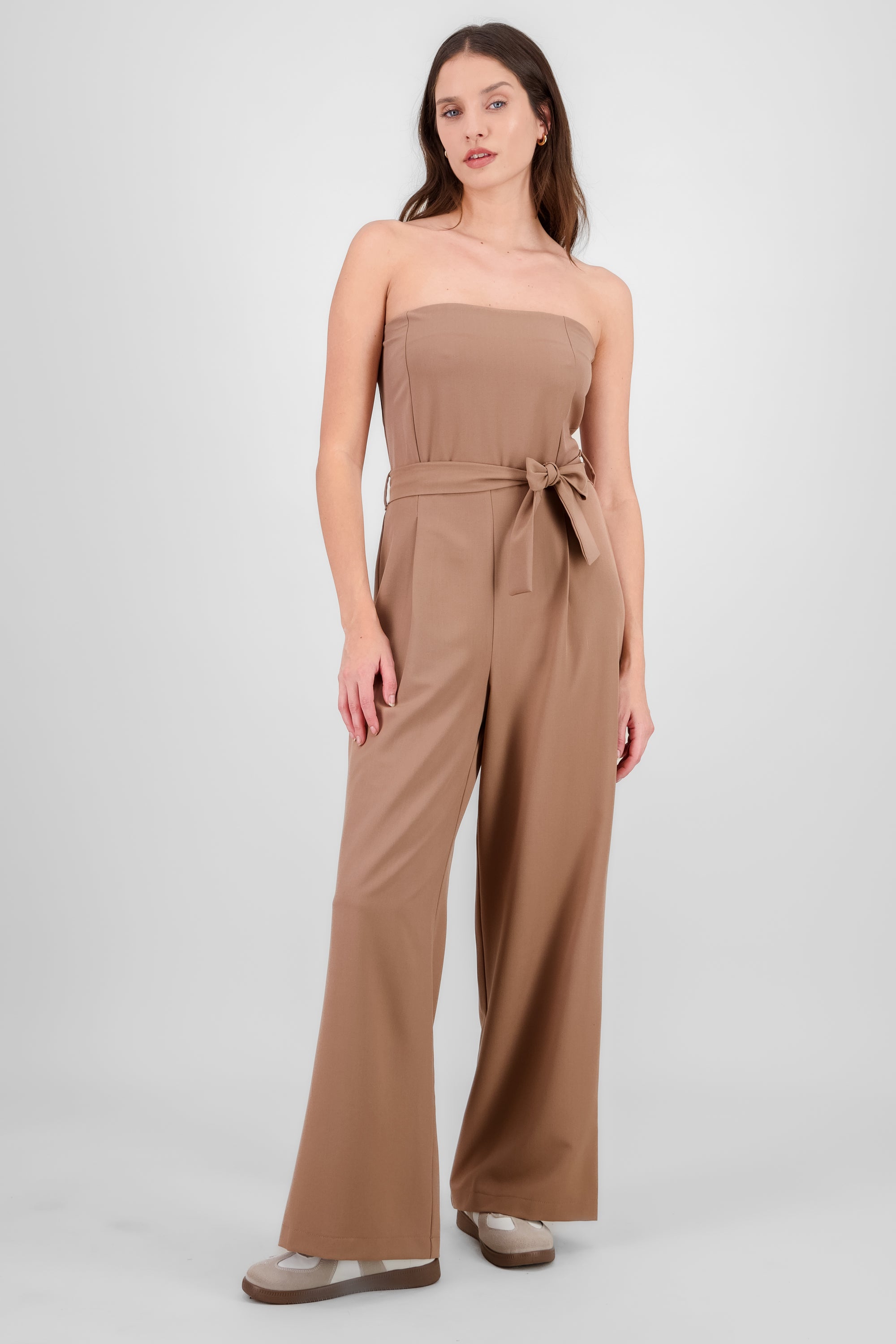 Jumpsuit strapless sastreado CAFE