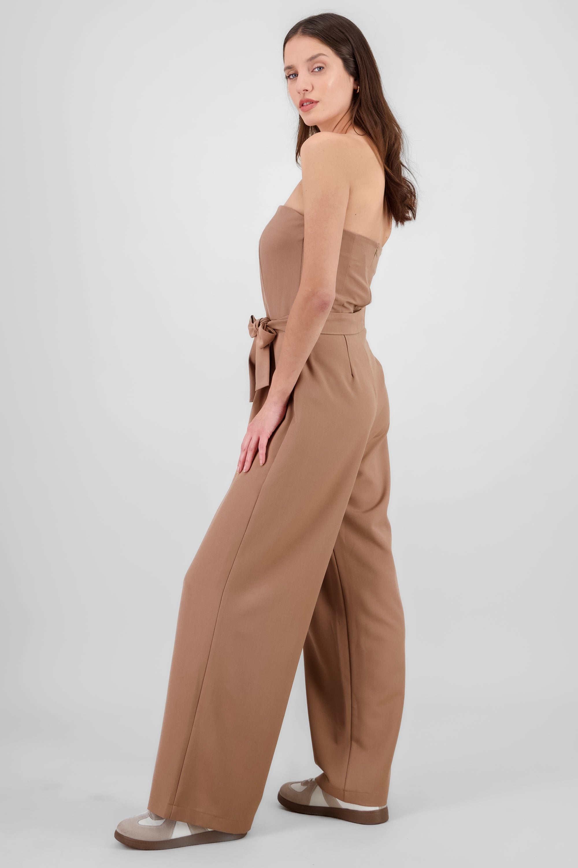 Jumpsuit strapless sastreado CAFE