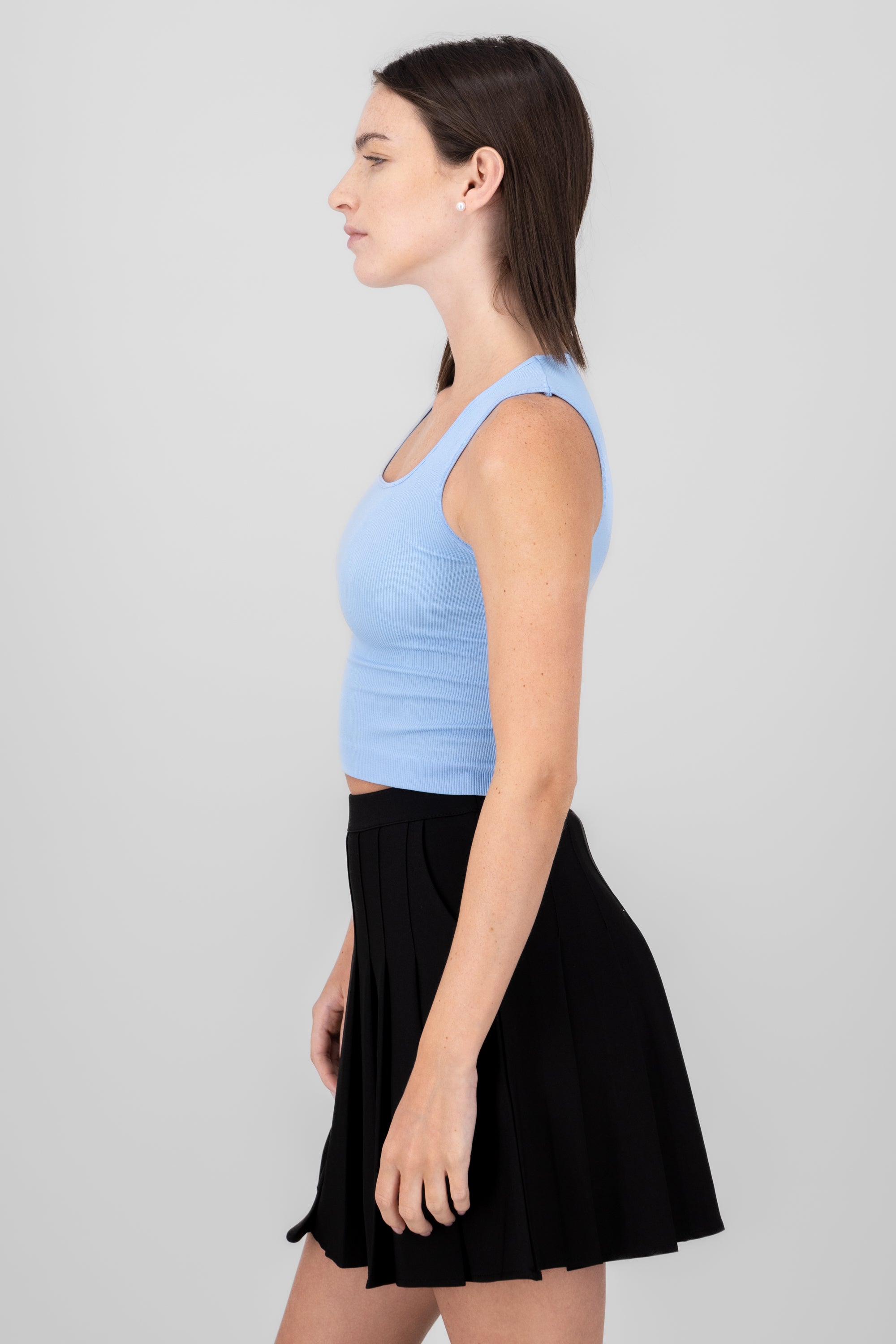 Top seamless escote cuadrado AZUL CIELO