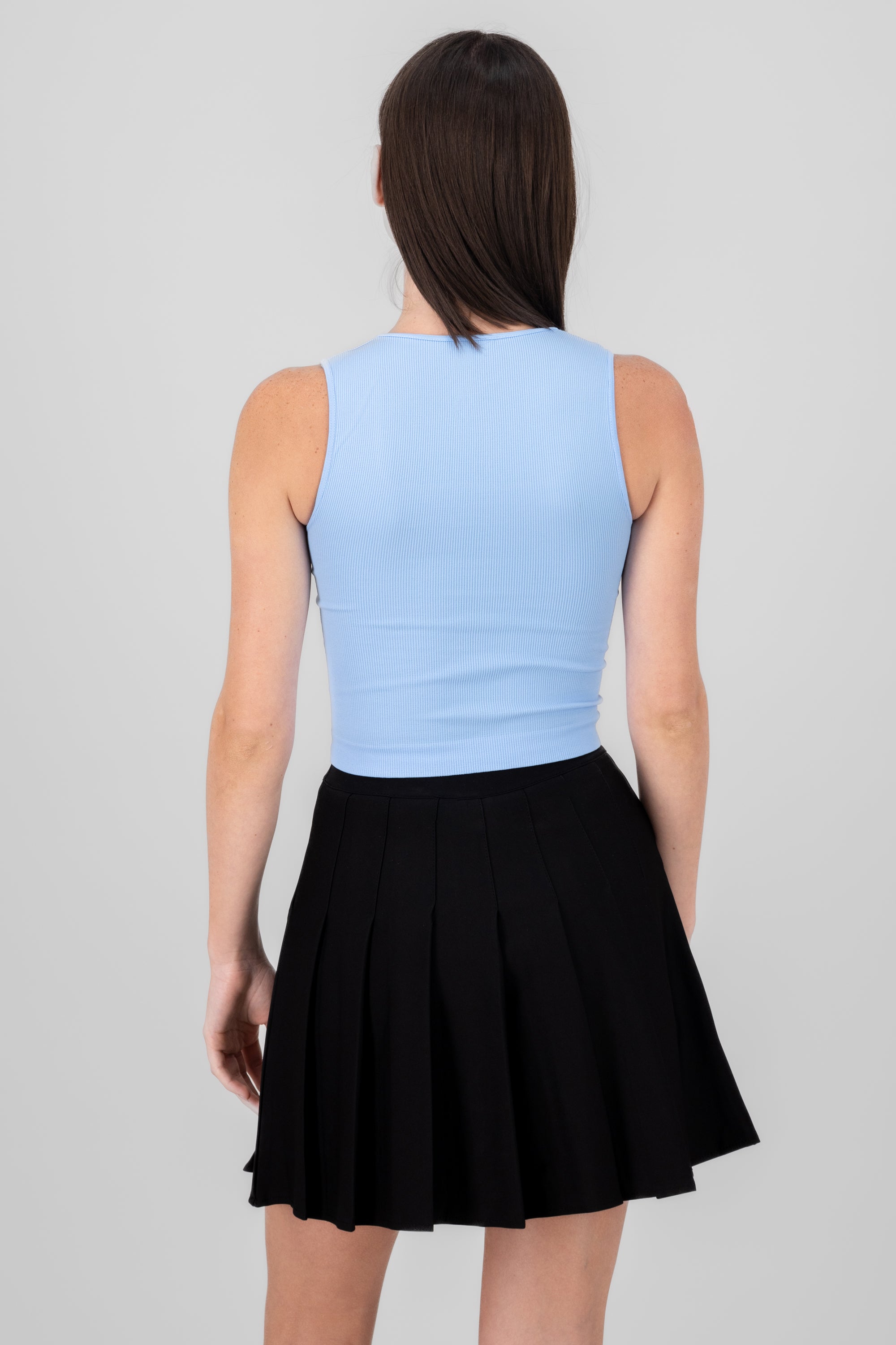 Top seamless escote cuadrado AZUL CIELO