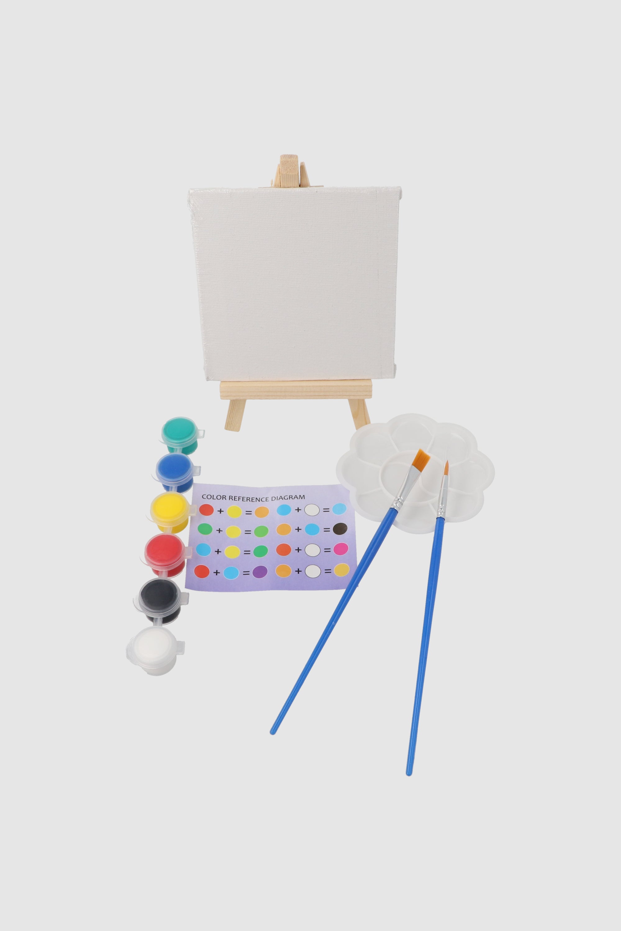 Set DIY mini caballete pintura MULTICOLOR