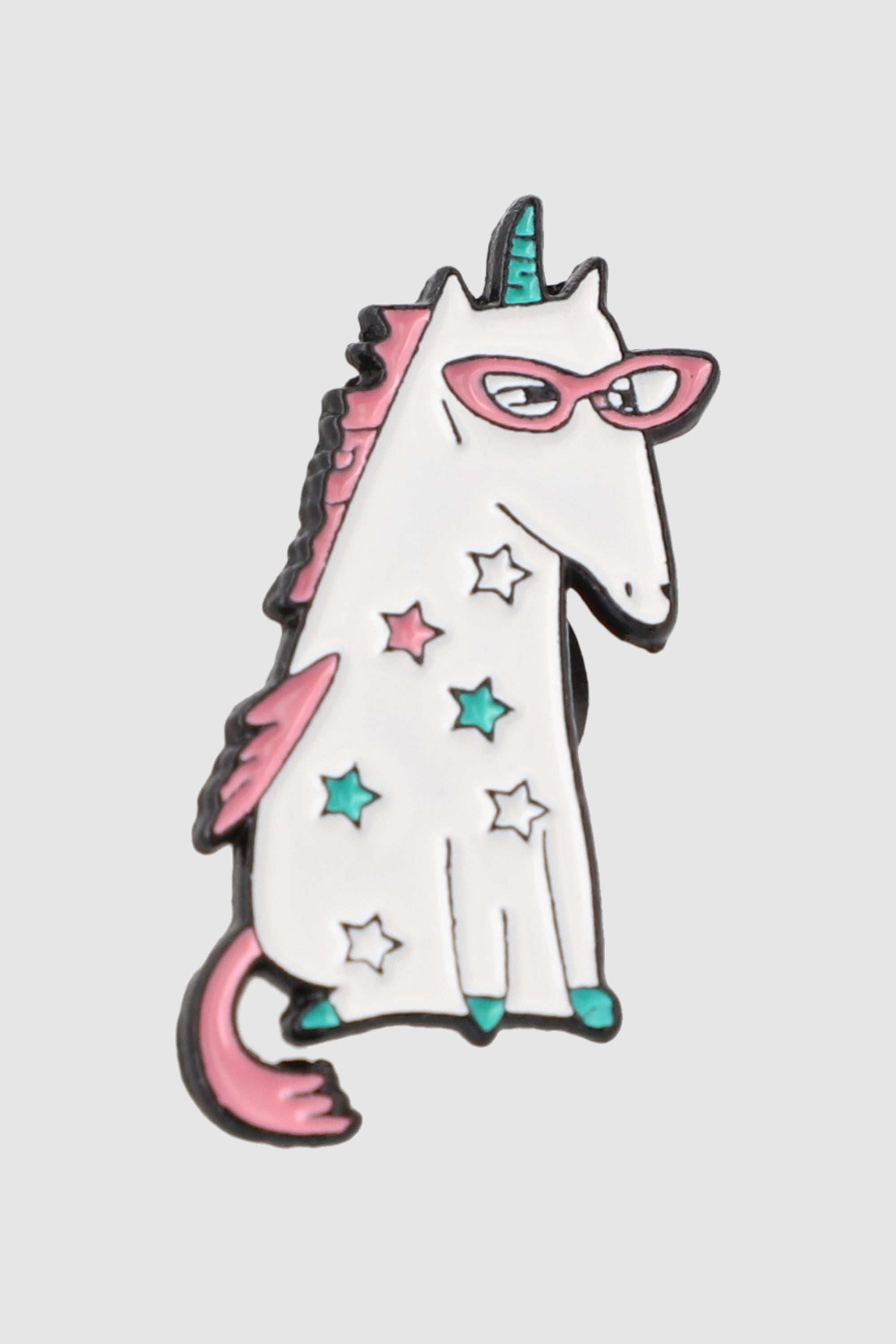 Pin unicornio estrellas BLANCO