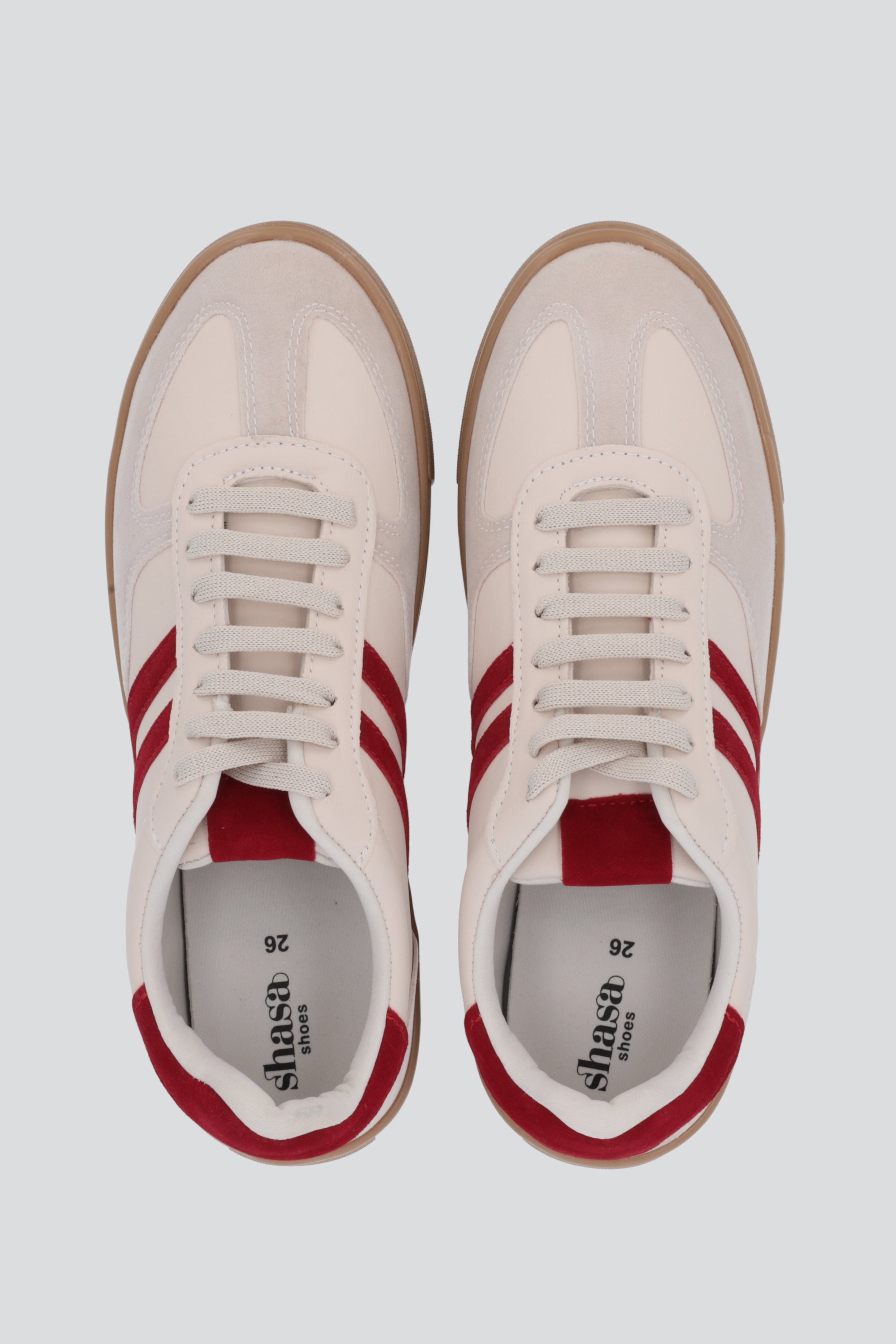 Tenis Dos Líneas Suela Alta