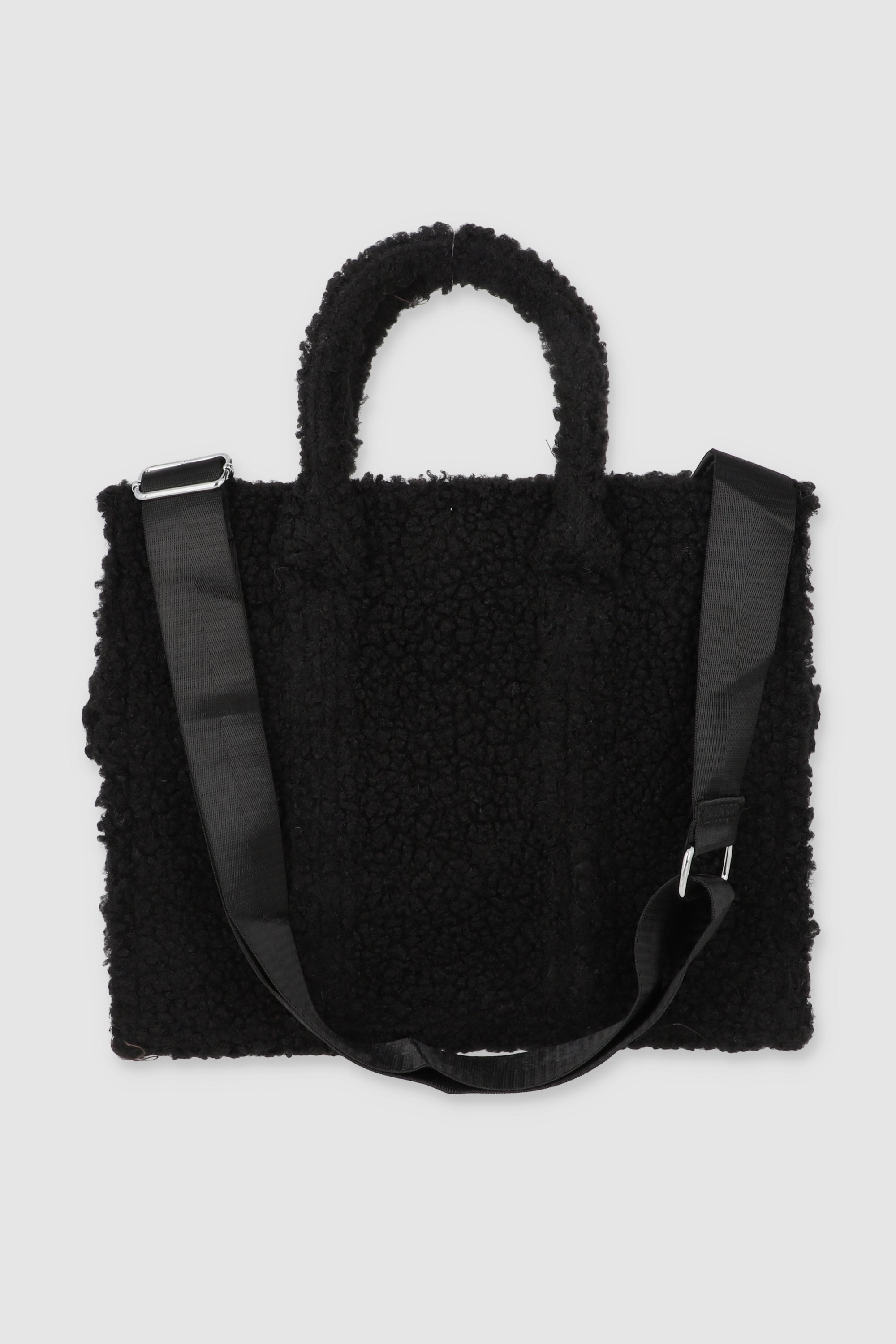 Bolsa tote estructurada sherpa NEGRO