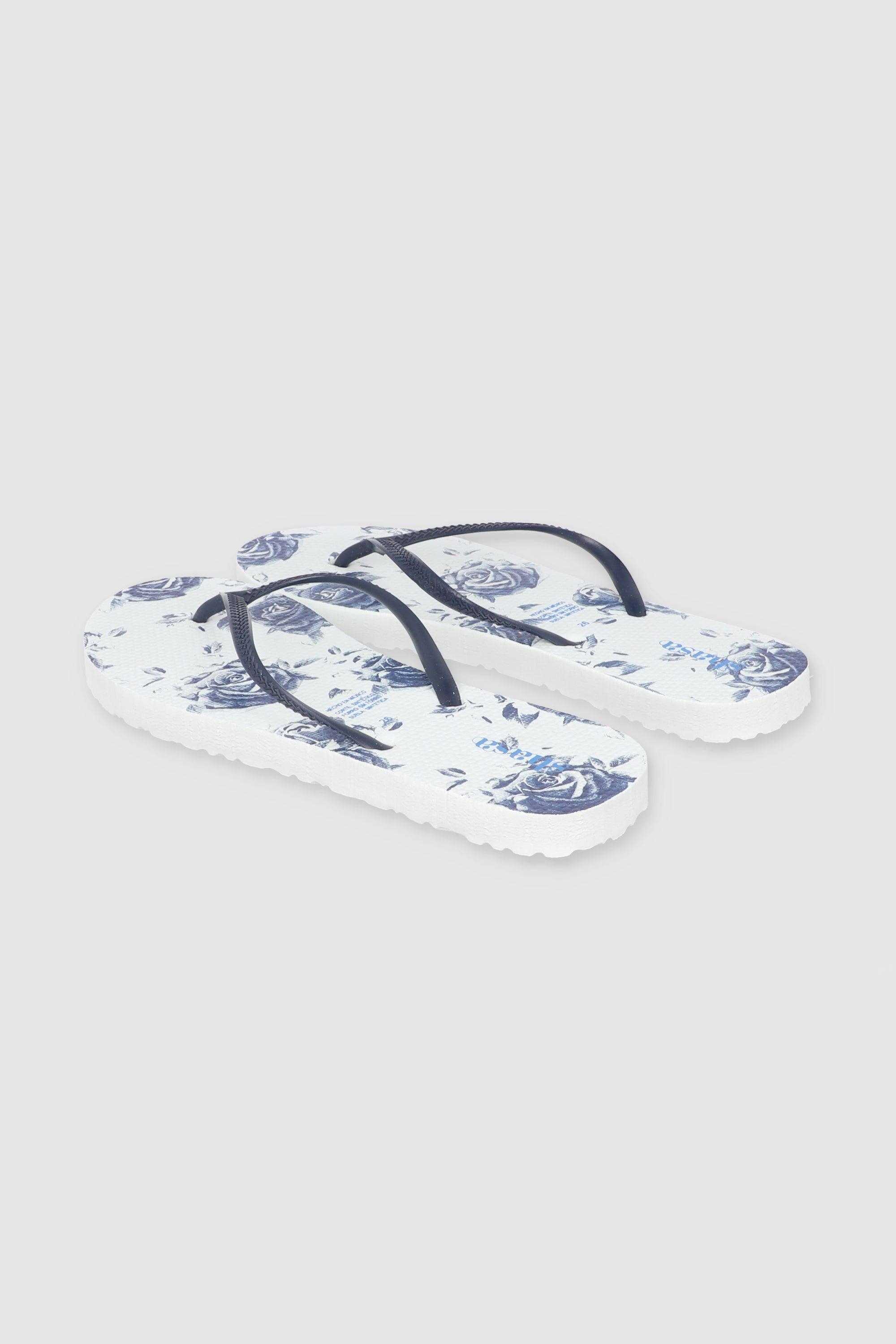 FLIP FLOP ROSAS AZUL