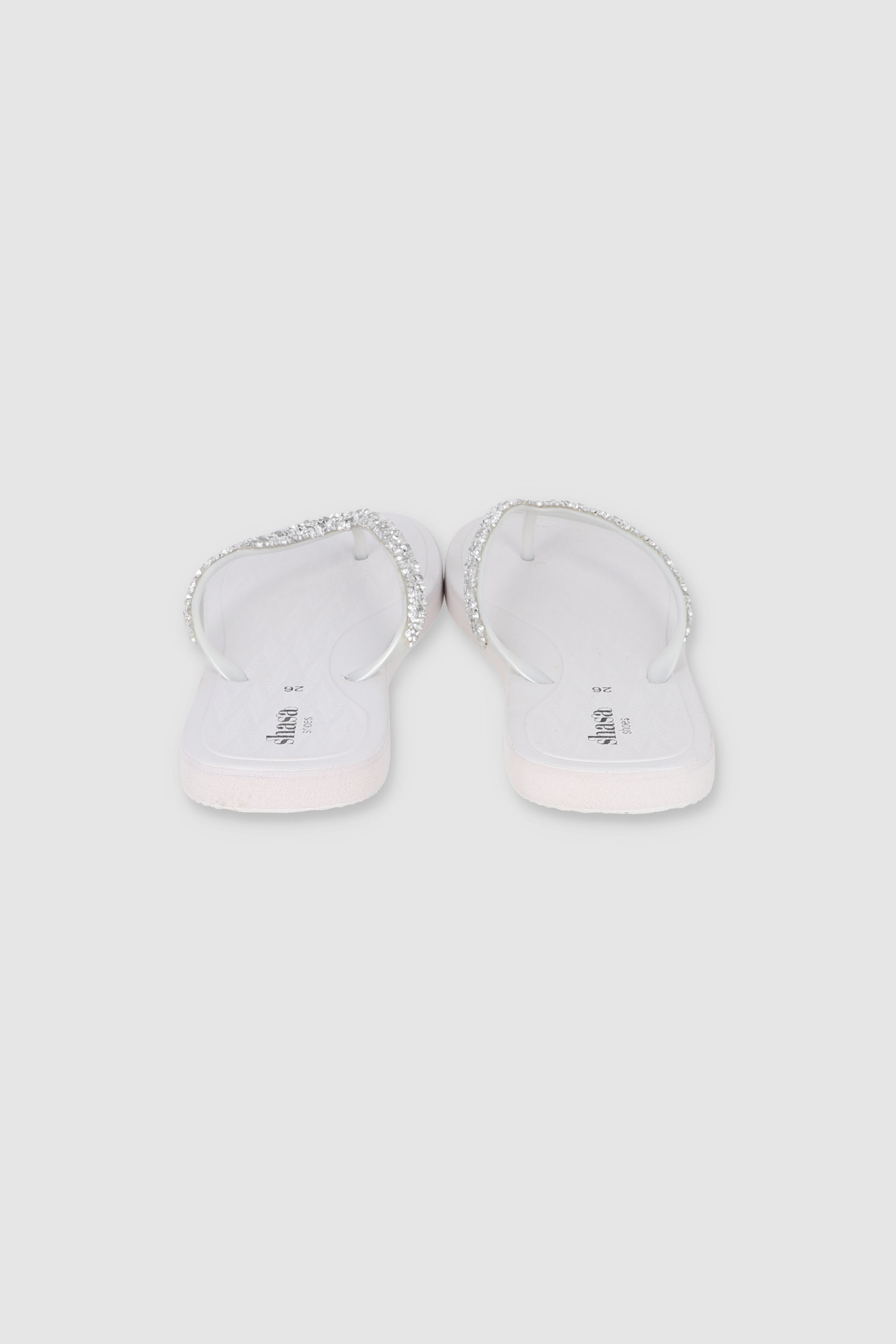 FLIP FLOPS CHINELA BRILLO ROCA BLANCO