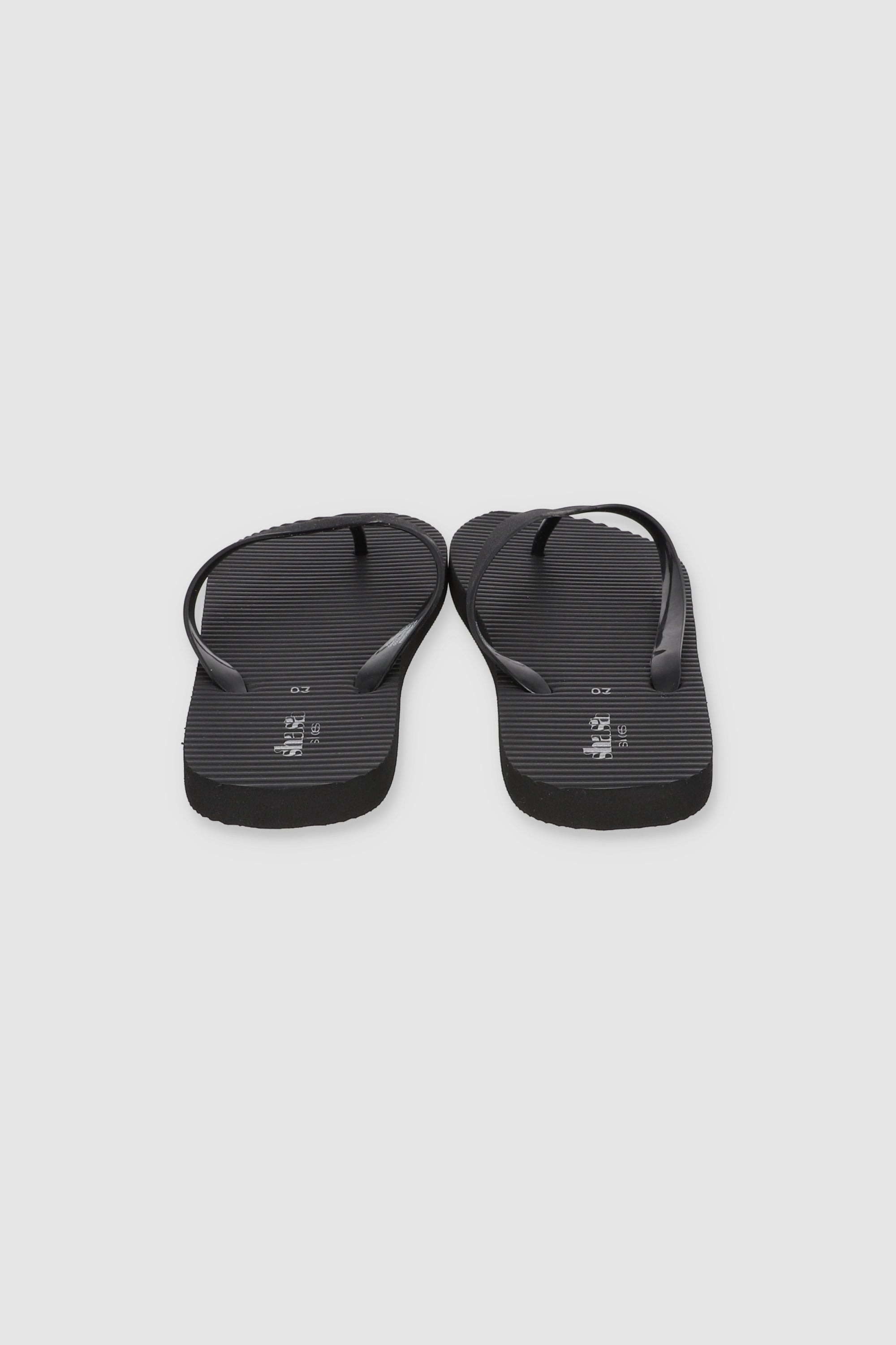 FLIP FLOPS TEXTURA GLITTER NEGRO