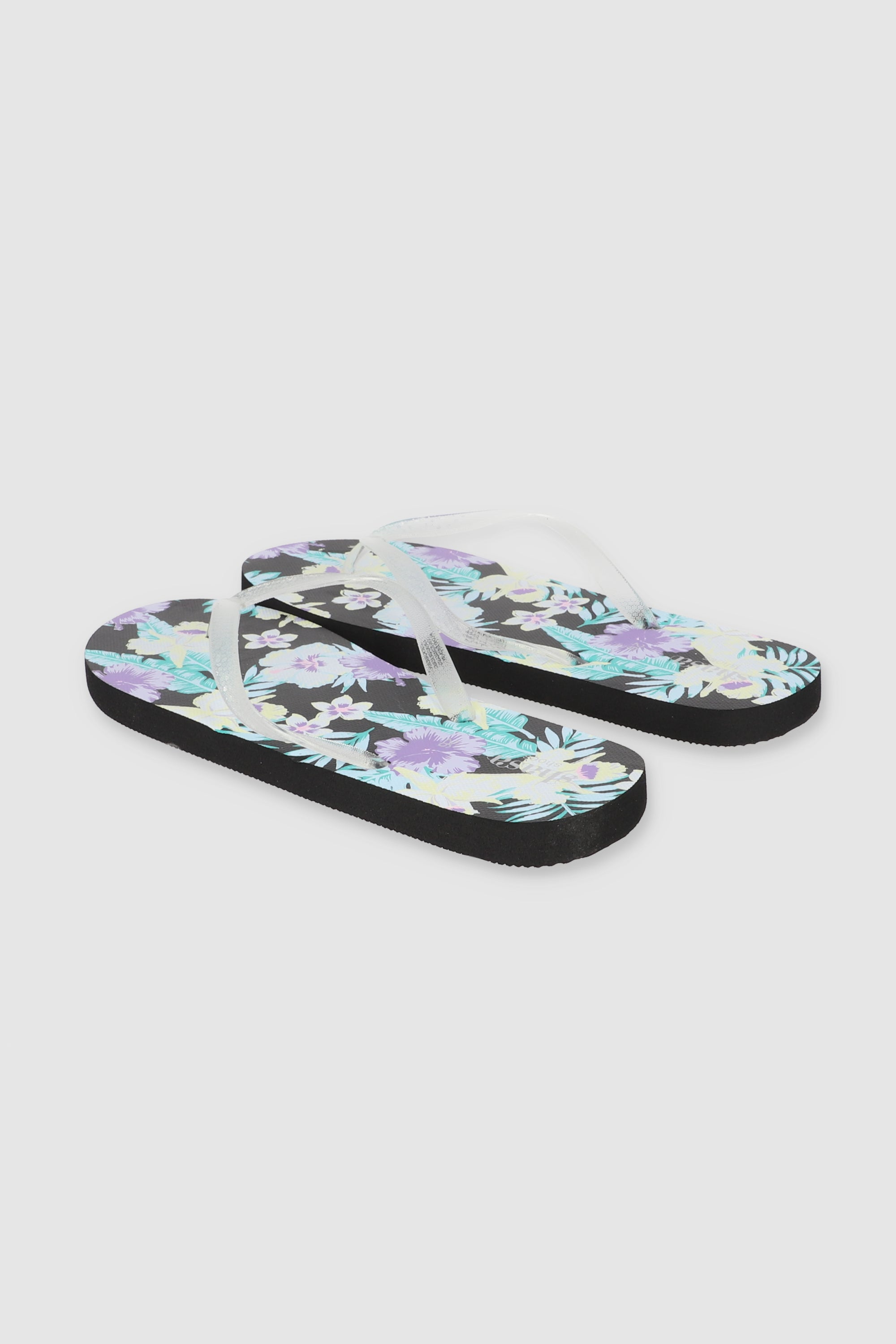 FLIP FLOPS FLORES TROPICAL NEGRO COMBO