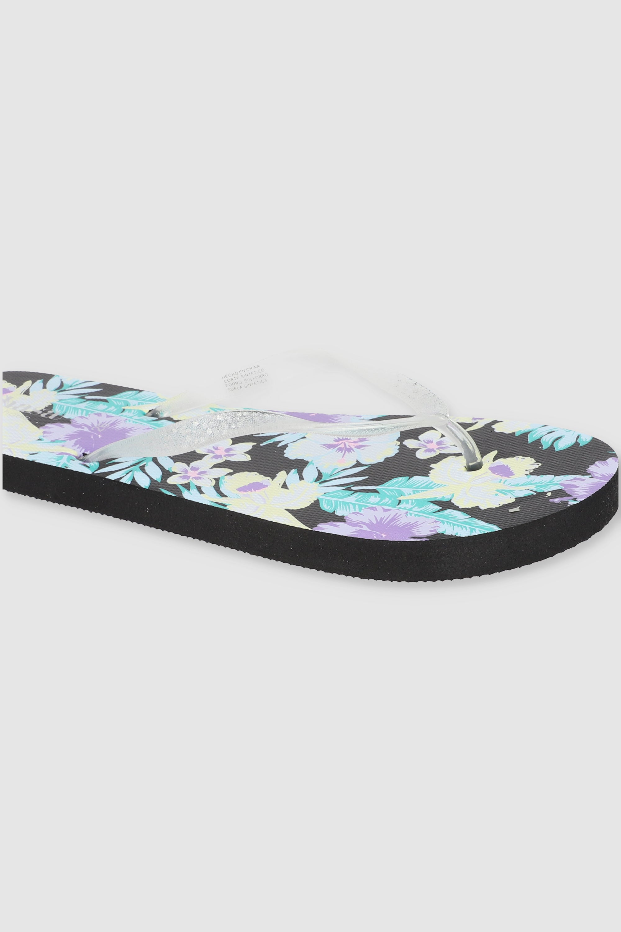 FLIP FLOPS FLORES TROPICAL NEGRO COMBO