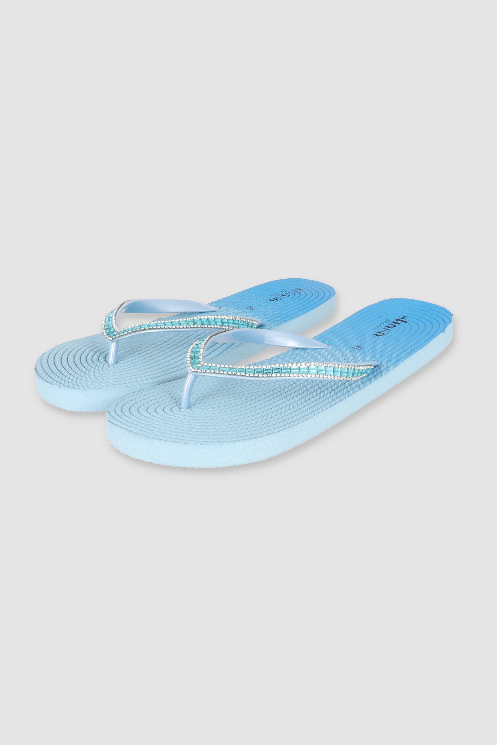 FLIP FLOPS DEGRADADO BRILLOS AZUL